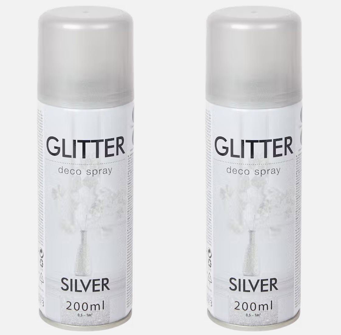 Sprühflasche 2 Dosen a 200 ml Glitzerspray Glitterspray Diamanteffekt