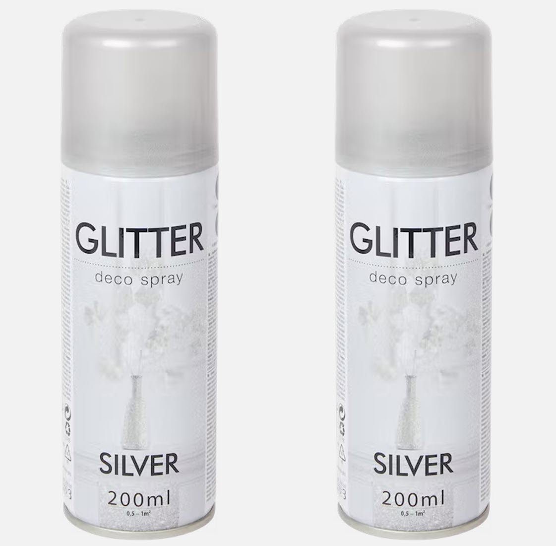 Spectrum Sprühflasche 2 Dosen a 200 ml Glitzerspray Glitterspray Diamanteffekt