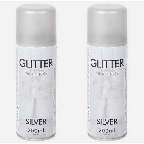 Spectrum Sprühflasche 2 Dosen a 200 ml Glitzerspray Glitterspray Diamanteffekt