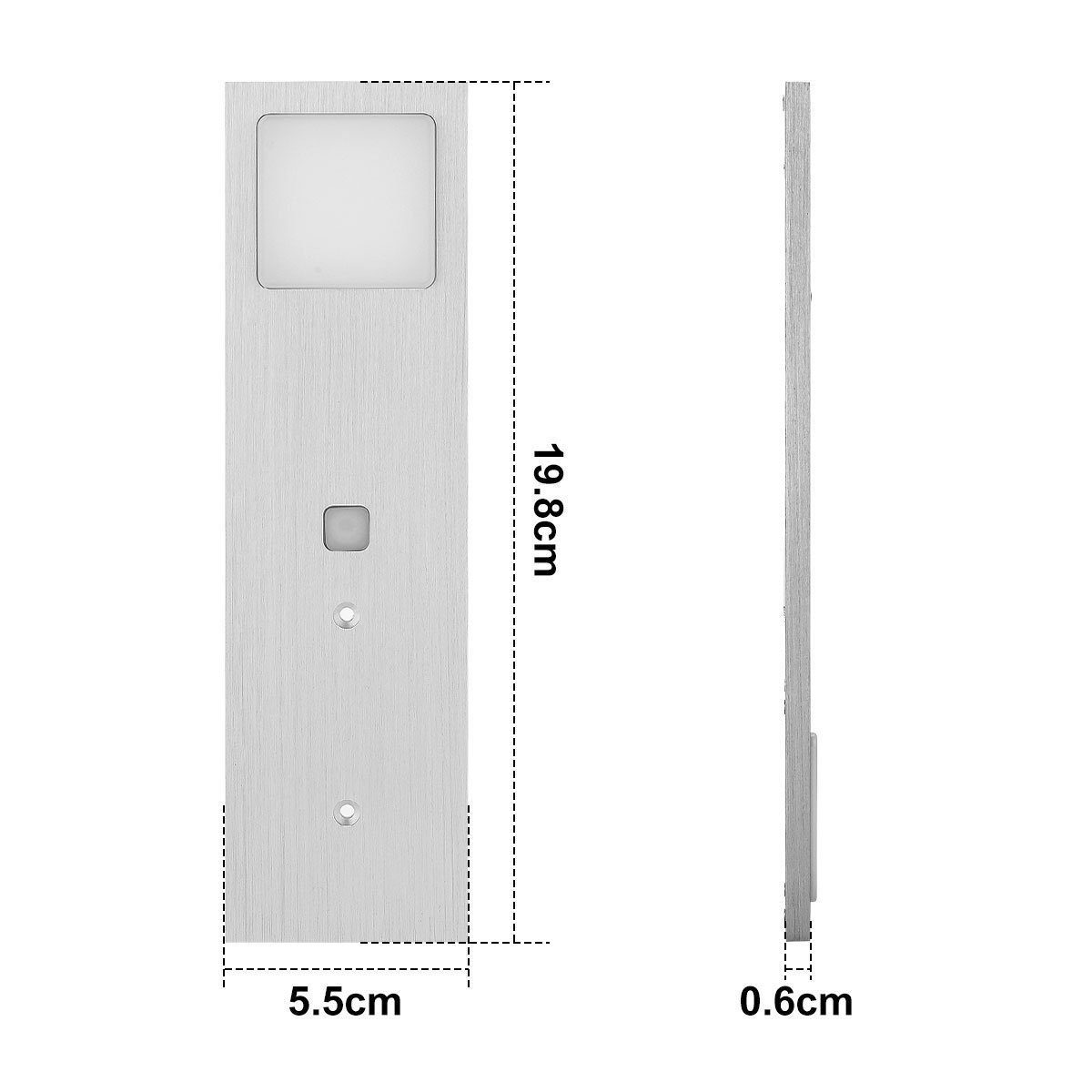 iscooter LED Unterbauleuchte LED Aluminiumkörper, fest LED Küchenleuchte, zuletzt Touch-Dimmfunktion, Leuchtensets 5W- dünn der mit Helligkeit eingestellten Die Unterbauleuchten schalten wieder Warmweiß, mit Super integriert, und