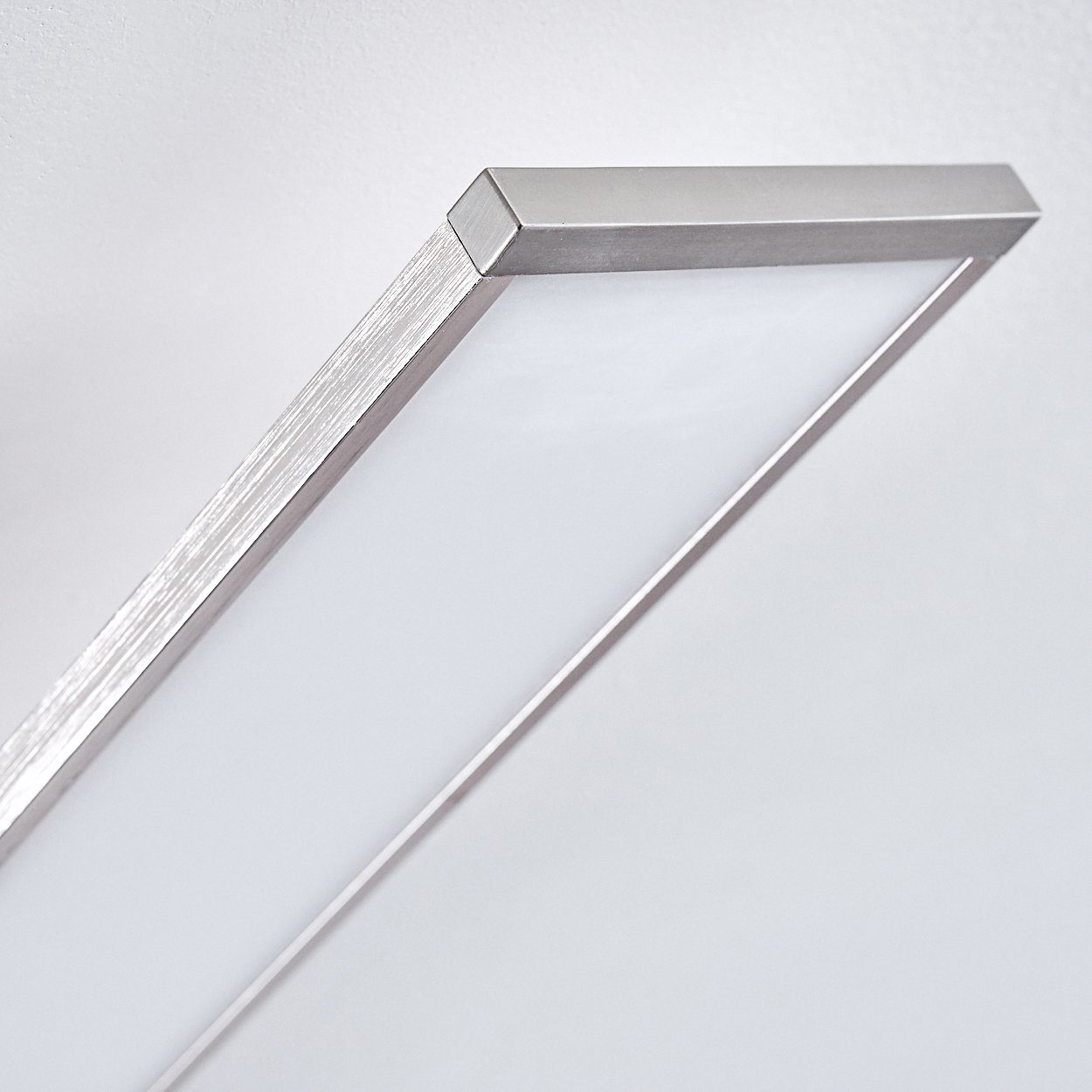 Weiß, aus Metall 1440 Kelvin, Panel »Resina« Deckenlampe Design hofstein 3000 Deckenpanel LED in Lumen, Watt, länglich 30 flachem moderne in