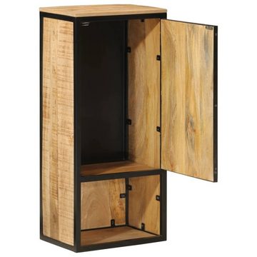 vidaXL Badezimmer-Set Badschrank 40x27x90 cm Massivholz Mango und Eisen