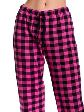 Pussy Deluxe Schlafshorts Pink Checkered