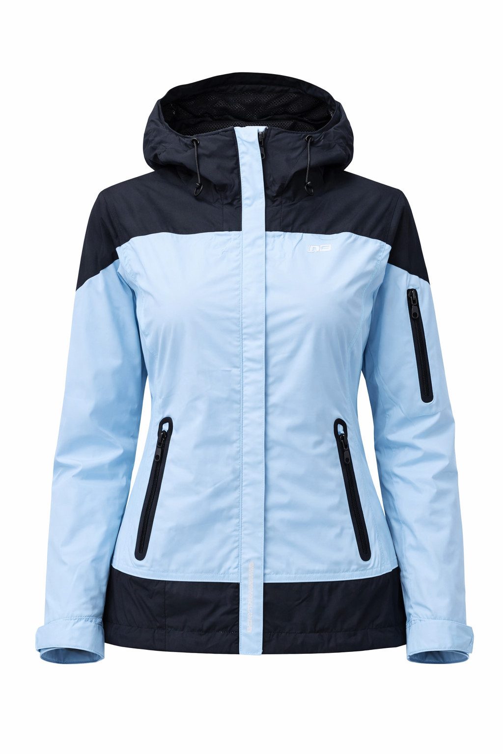 Northfinder Outdoorjacke X3M eXtreme 3-Lagen 15.000 mm Wasserdicht Atmungsaktiv hellblau Gr. M abnehmbare Kapuze, unterklebte Nähte