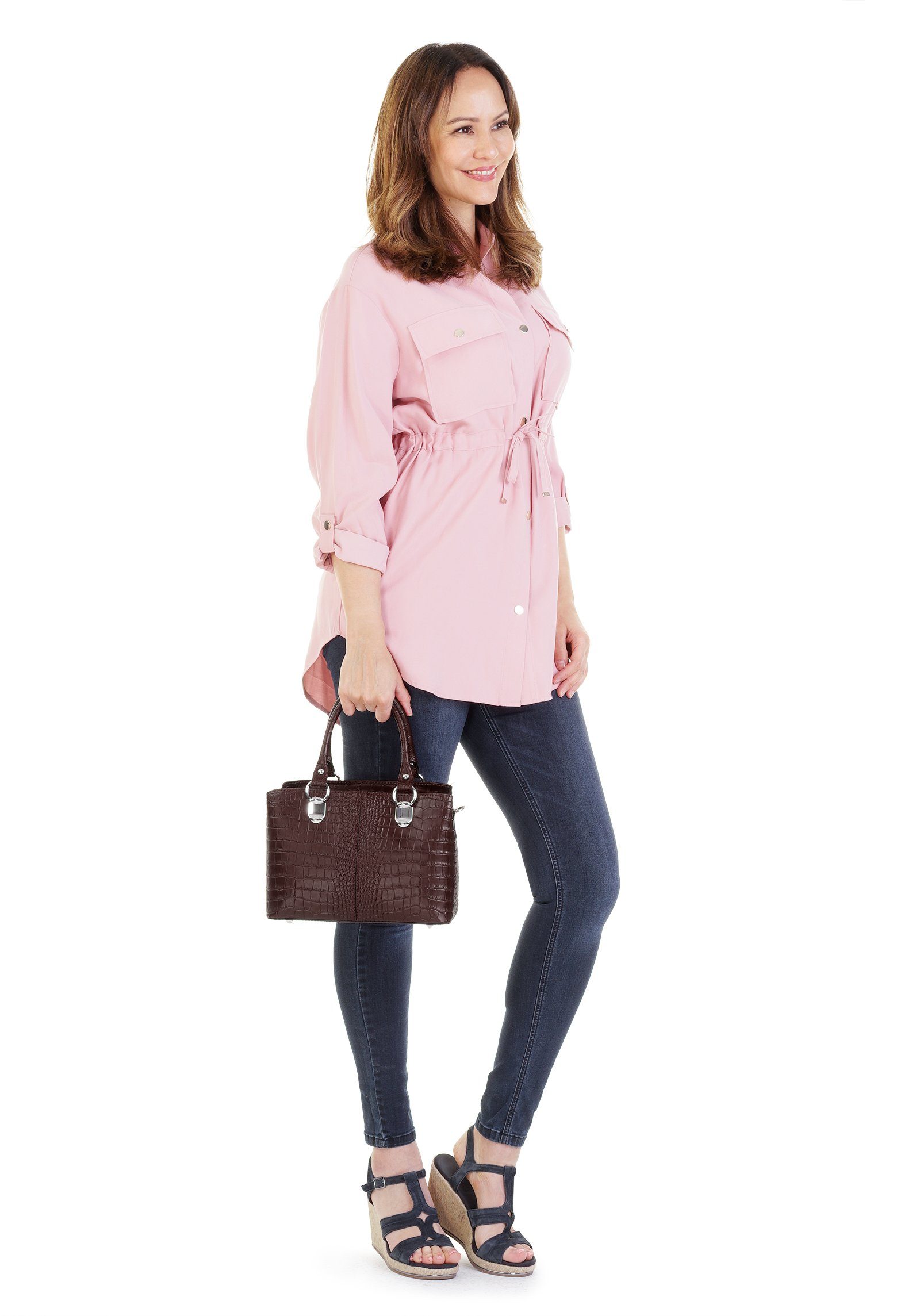 Cluty Umhängetasche echt Leder, Made in Italy günstig online kaufen