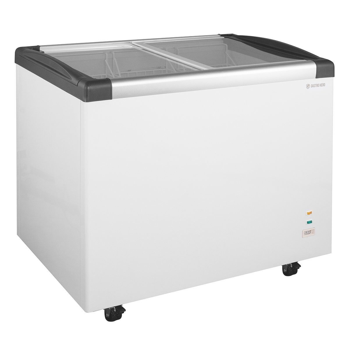 GastroHero Gefriertruhe Gefriertruhe 350, Tiefkühltruhe, abschließbar, Glasschiebedeckel TKTR-ECO350GN, 103.5 cm breit, 273 l