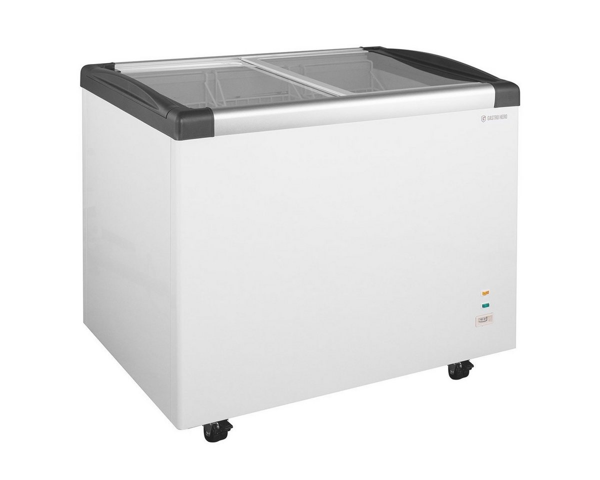 GastroHero Gefriertruhe Gefriertruhe 350, Tiefkühltruhe, abschließbar, Glasschiebedeckel TKTR-ECO350GN, 103.5 cm breit, 273 l