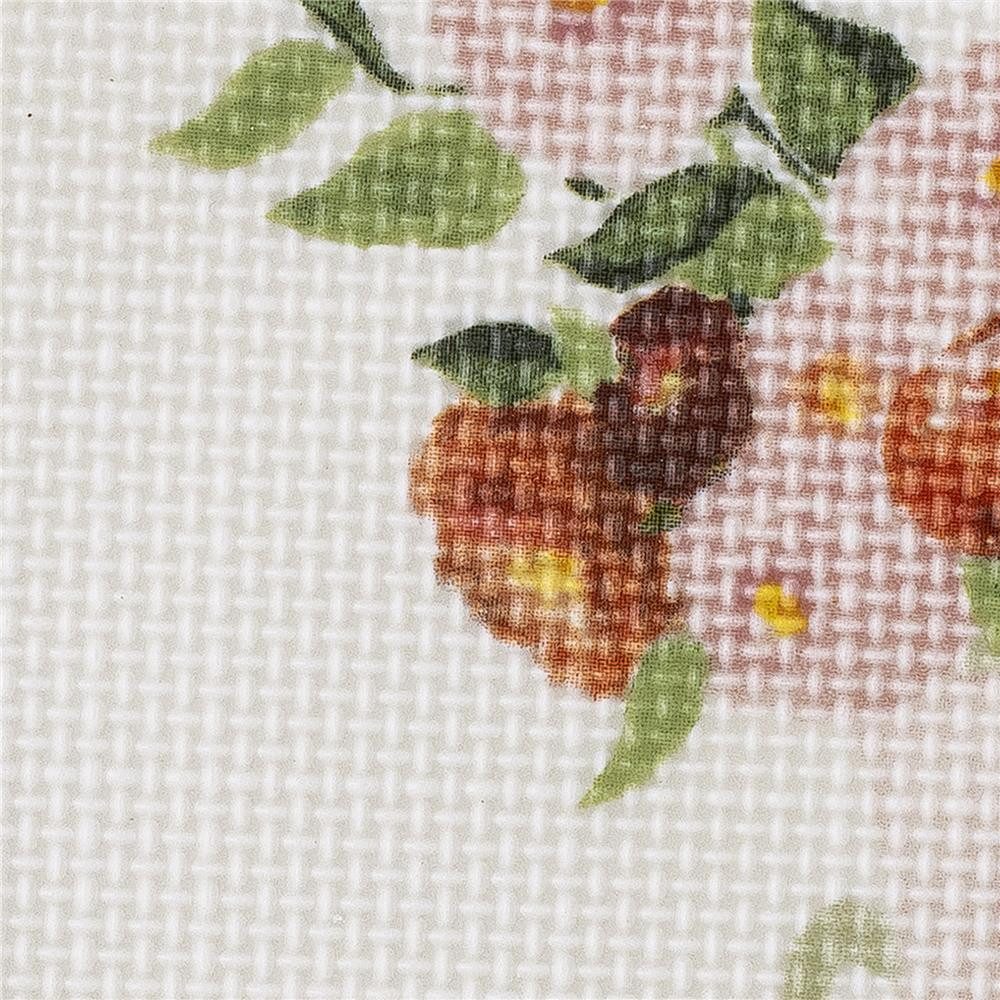 Bloomingville Speiseteller Dorothy Teller, Bunt, Steingut, Keramikteller, Frühstücksteller, Stickereioptik, Skandinavisch, Unikat