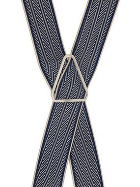 LLOYD Men’s Belts Hosenträger LLOYD-Hosenträger 35 mm gemustert 2-streifig gekreuzt, Metallkreuz