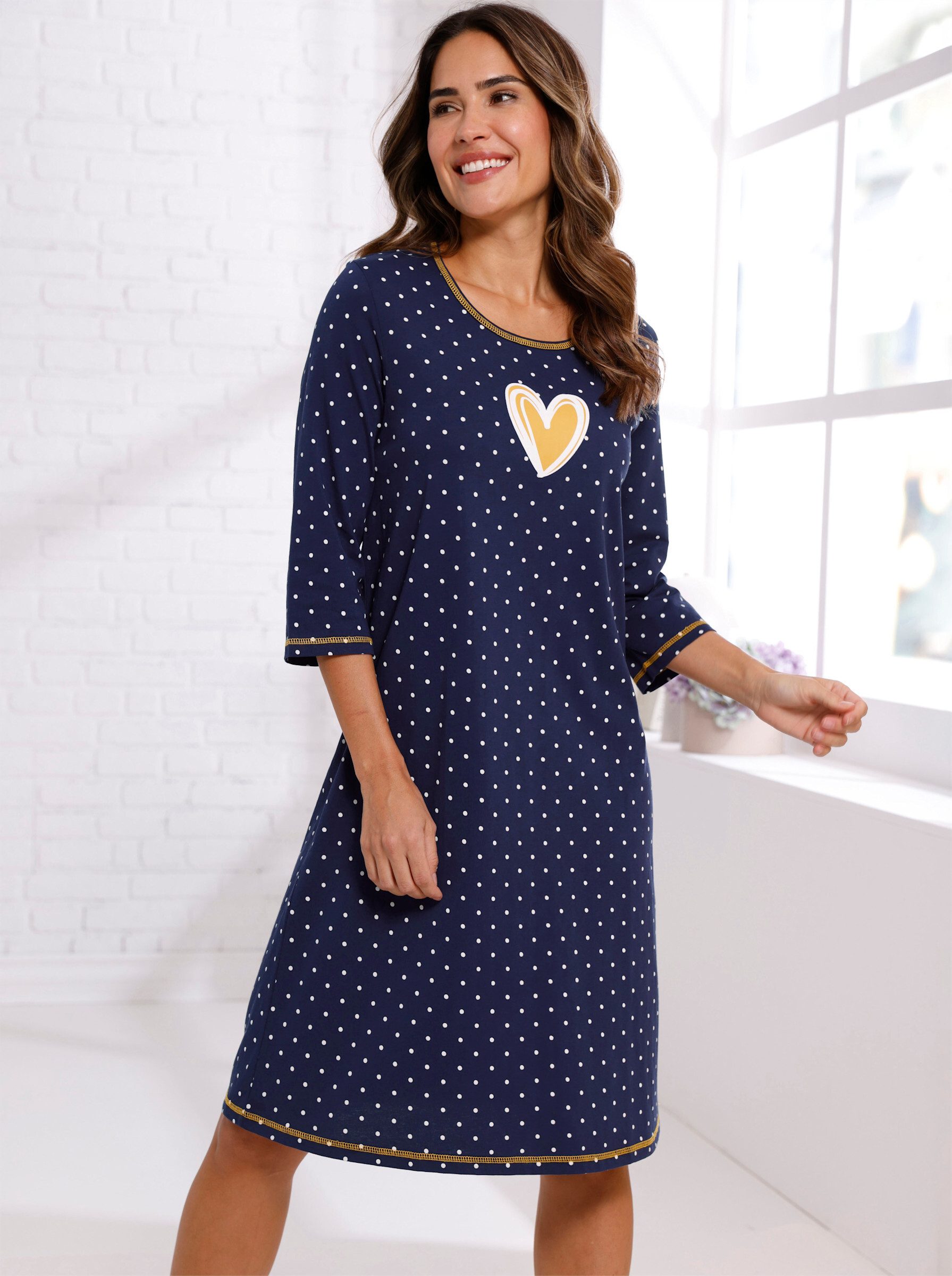 Sieh an! Nachthemd Nachthemd 3/4-Arm