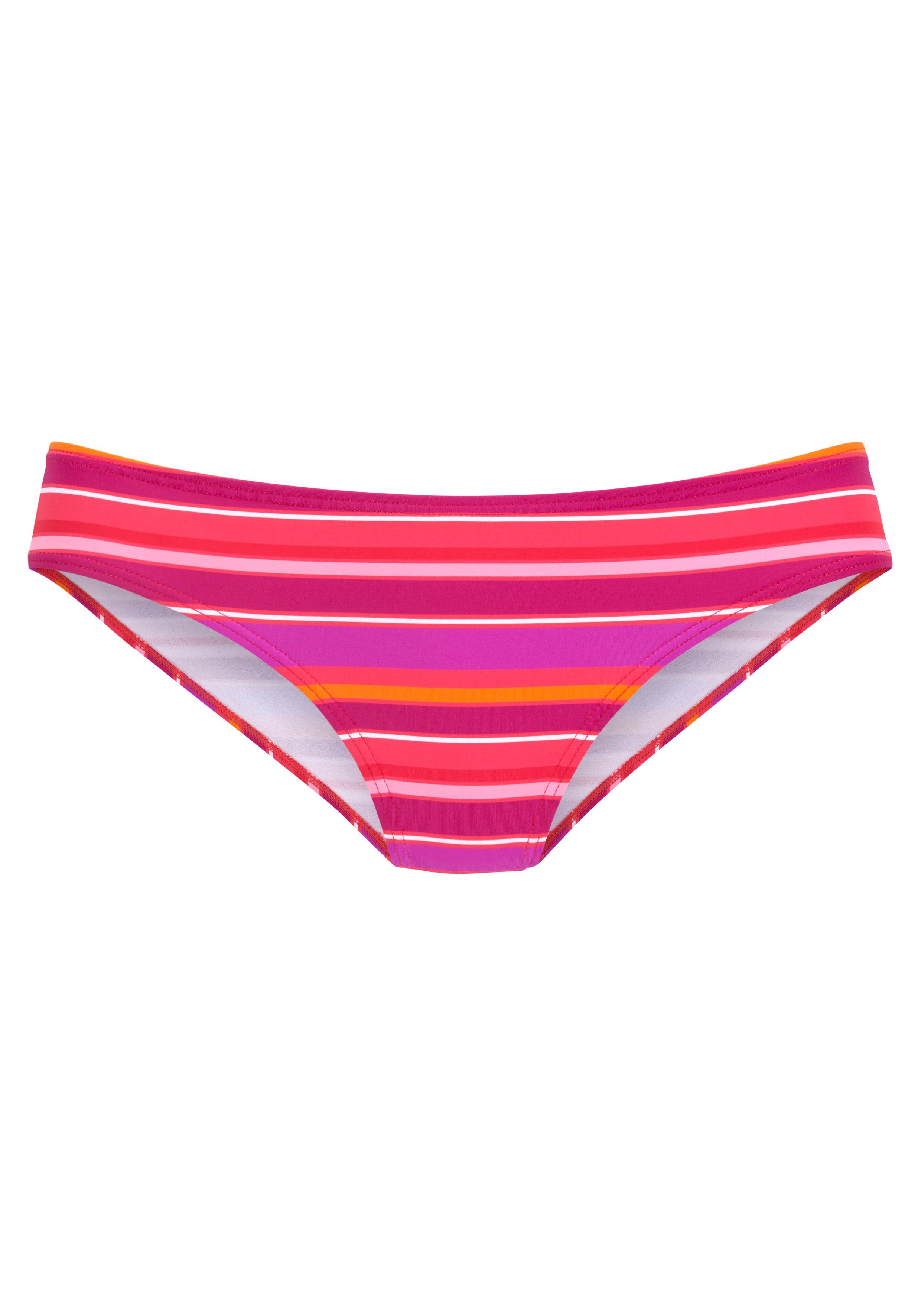 s.Oliver Bikini-Hose Fun in klassischer Schnittform und trendigem Streifen- günstig online kaufen