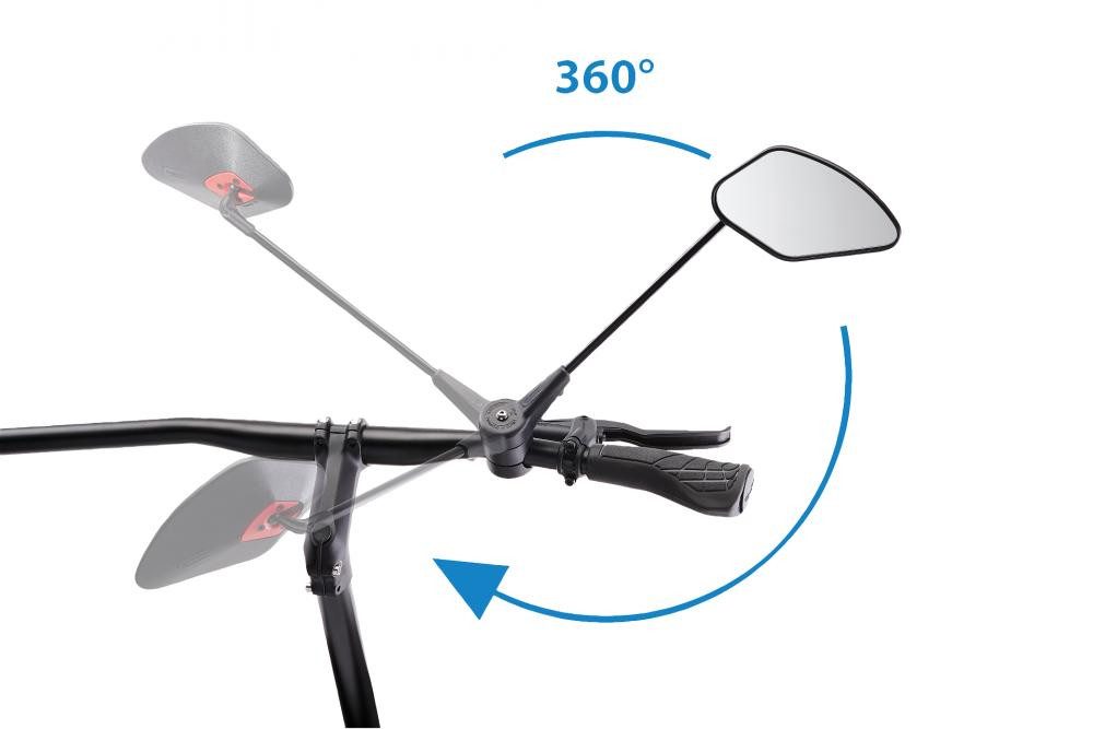 Krampe Fahrradspiegel Krampe Fahrradspiegel KF Sport Typ D 35° rechts, große Außenklemmung