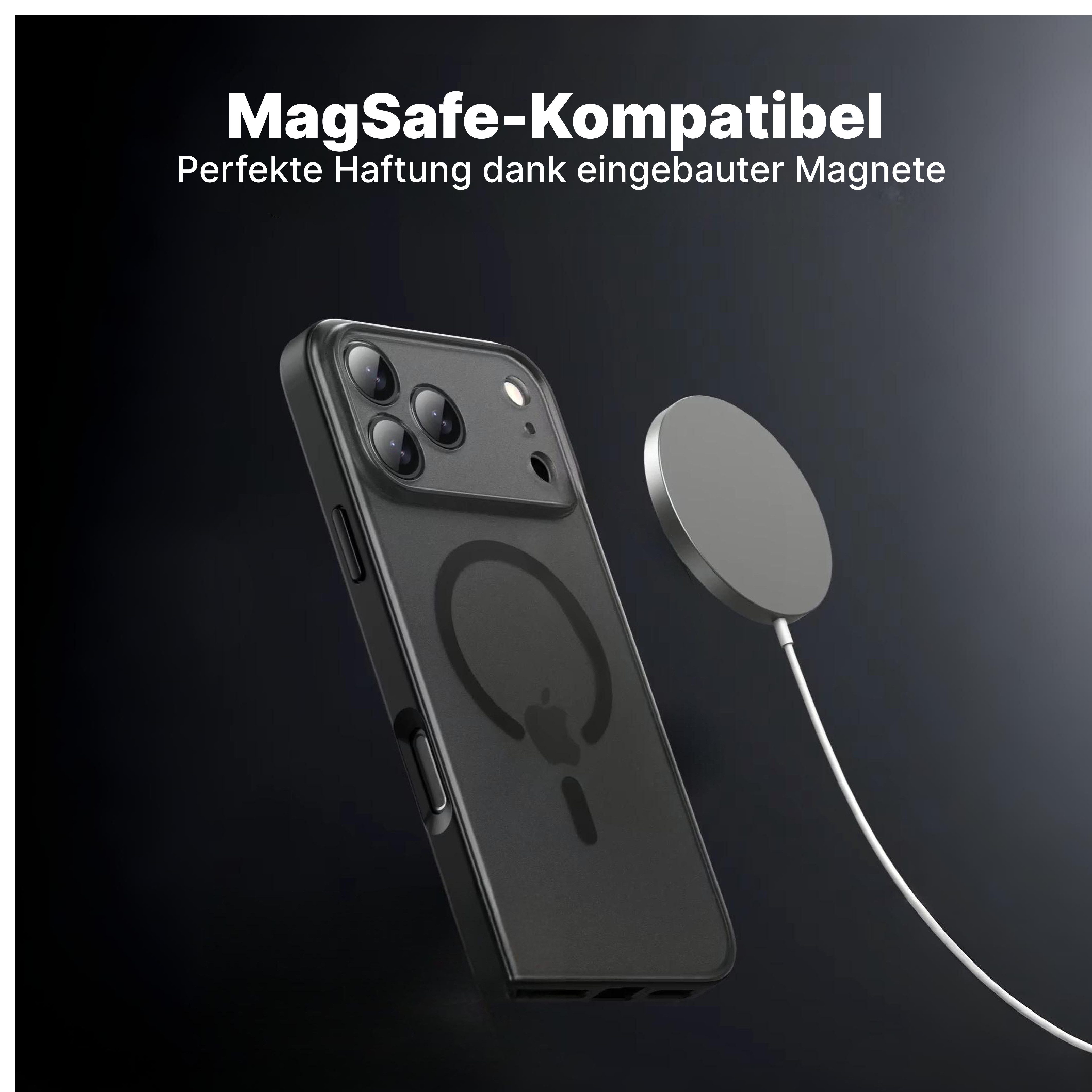 Futurea Handyhülle Schutzhülle Case für iPhone 17 TPU Transparent MagSafe Schwarz, für 17, 17 Air, 17 Pro, 17 Pro Max