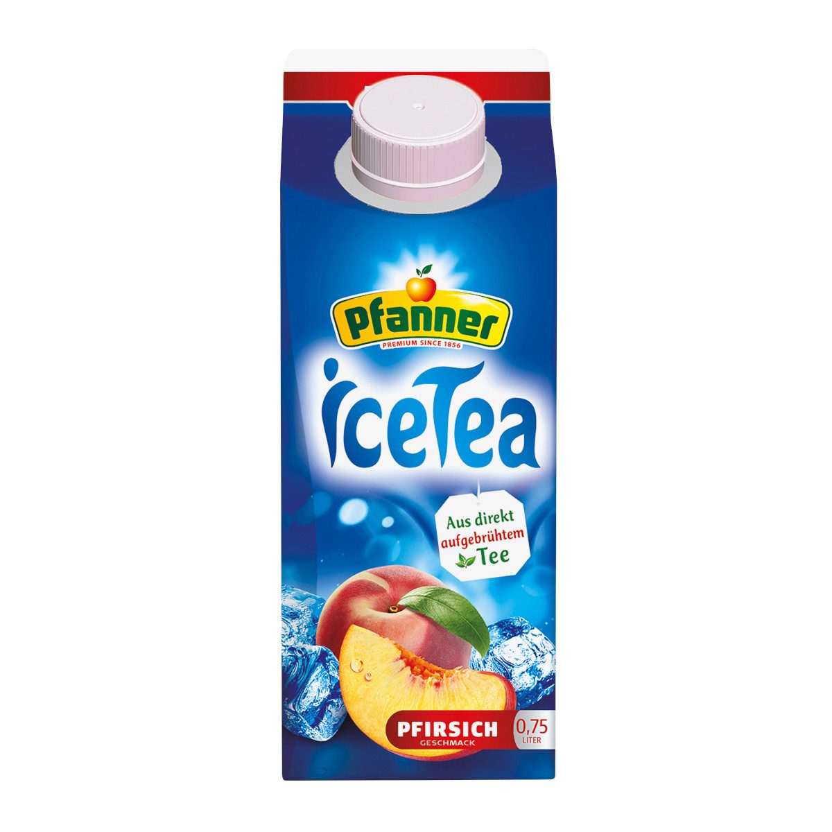 Pfanner Tee, Pfanner Ice Tea Pfirsich Eistee Schwarzteegetränk Packung 750ml