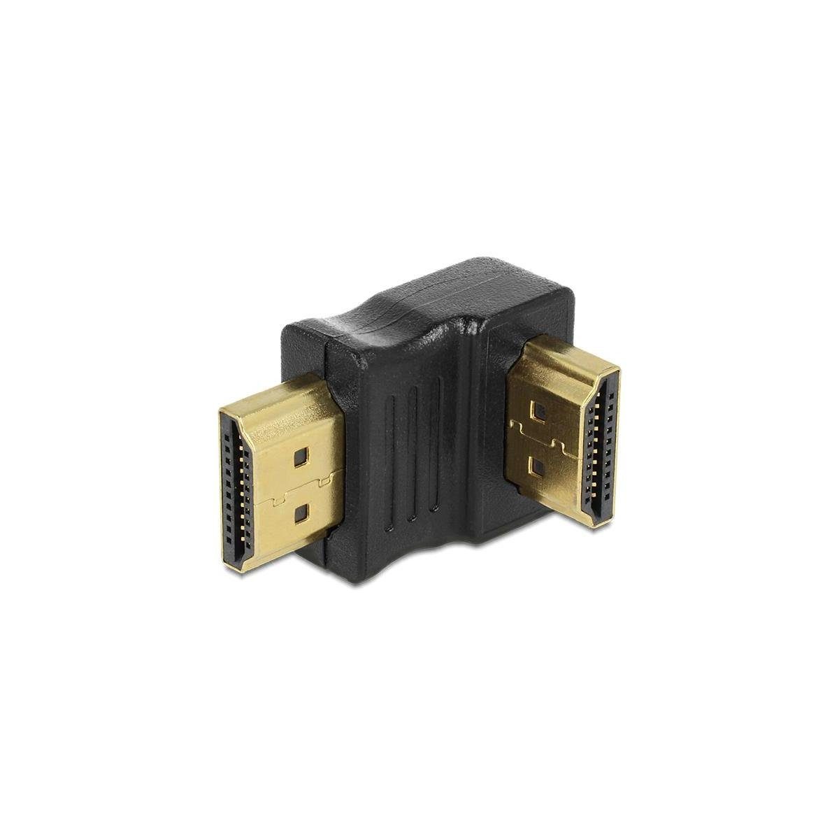 Delock Adapter HDMI Stecker zu HDMI Stecker 90° unten Computer-Kabel, HDMI, HDMI