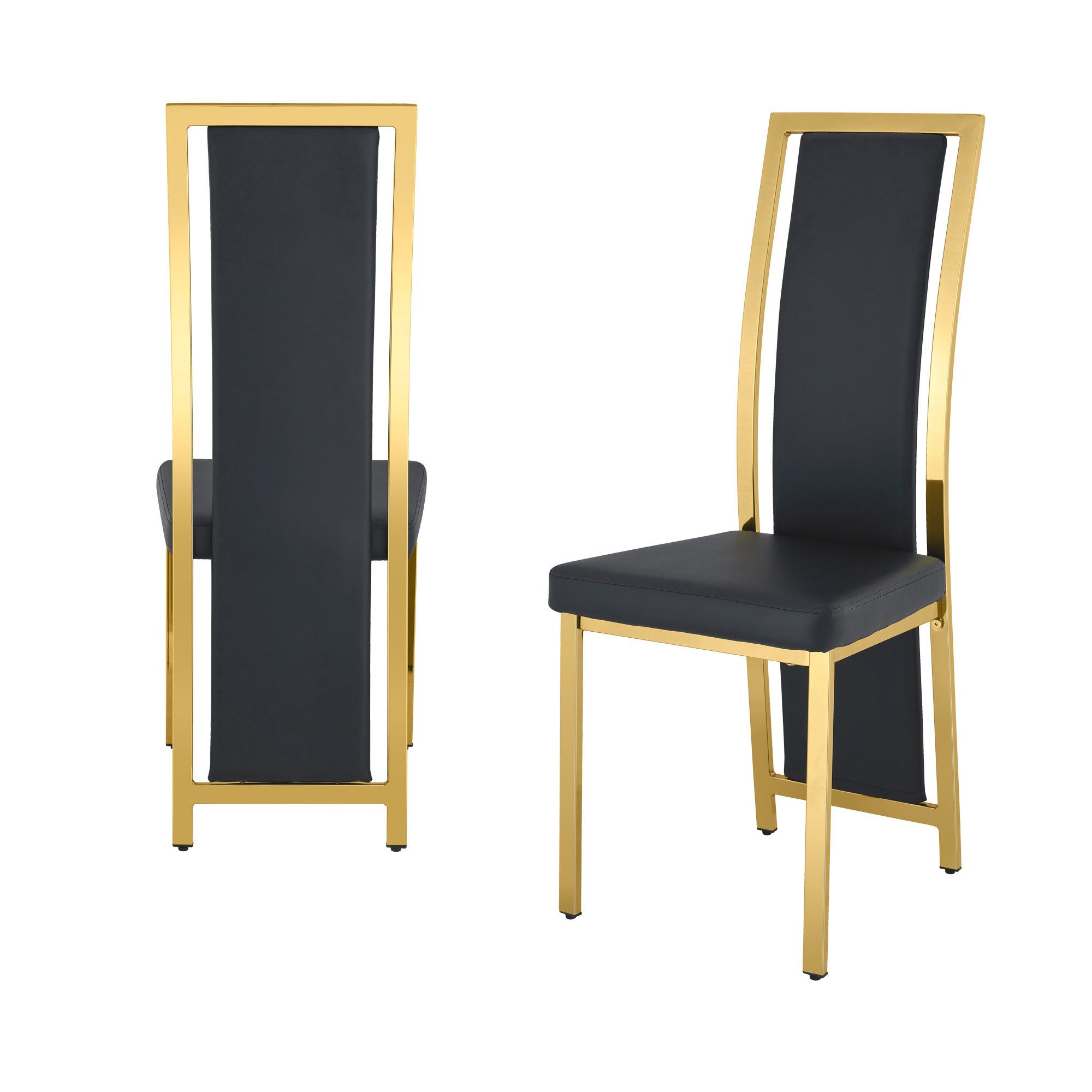 gopop Polsterstuhl Moderne gepolsterte Esszimmerstühle im 2er/4er-Set (2 St), mit Metallrahmen, ergonomisch & pflegeleicht