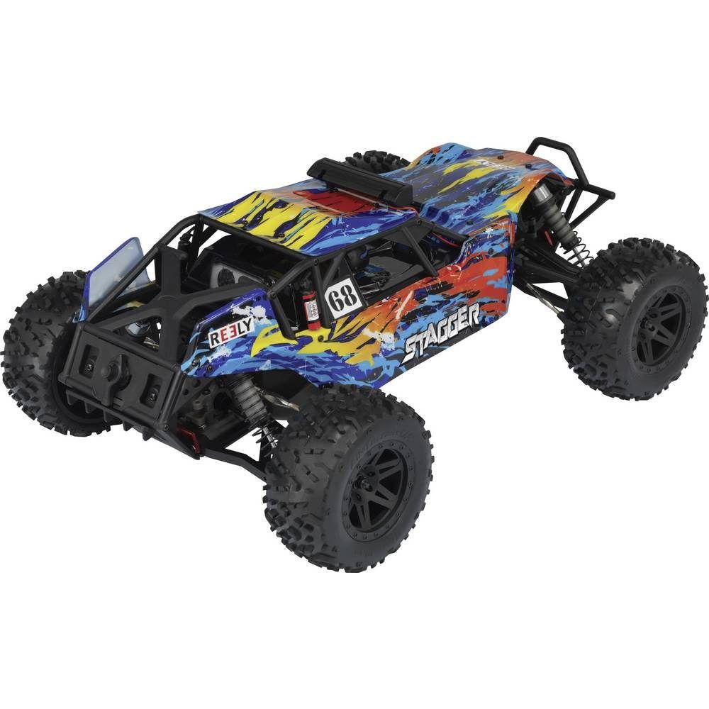 Reely RC-Auto 1:10 Elektro Sandbuggy 100% RtR Super Combo RE-6333762, inkl. Akku, Ladegerät und Senderbatterien