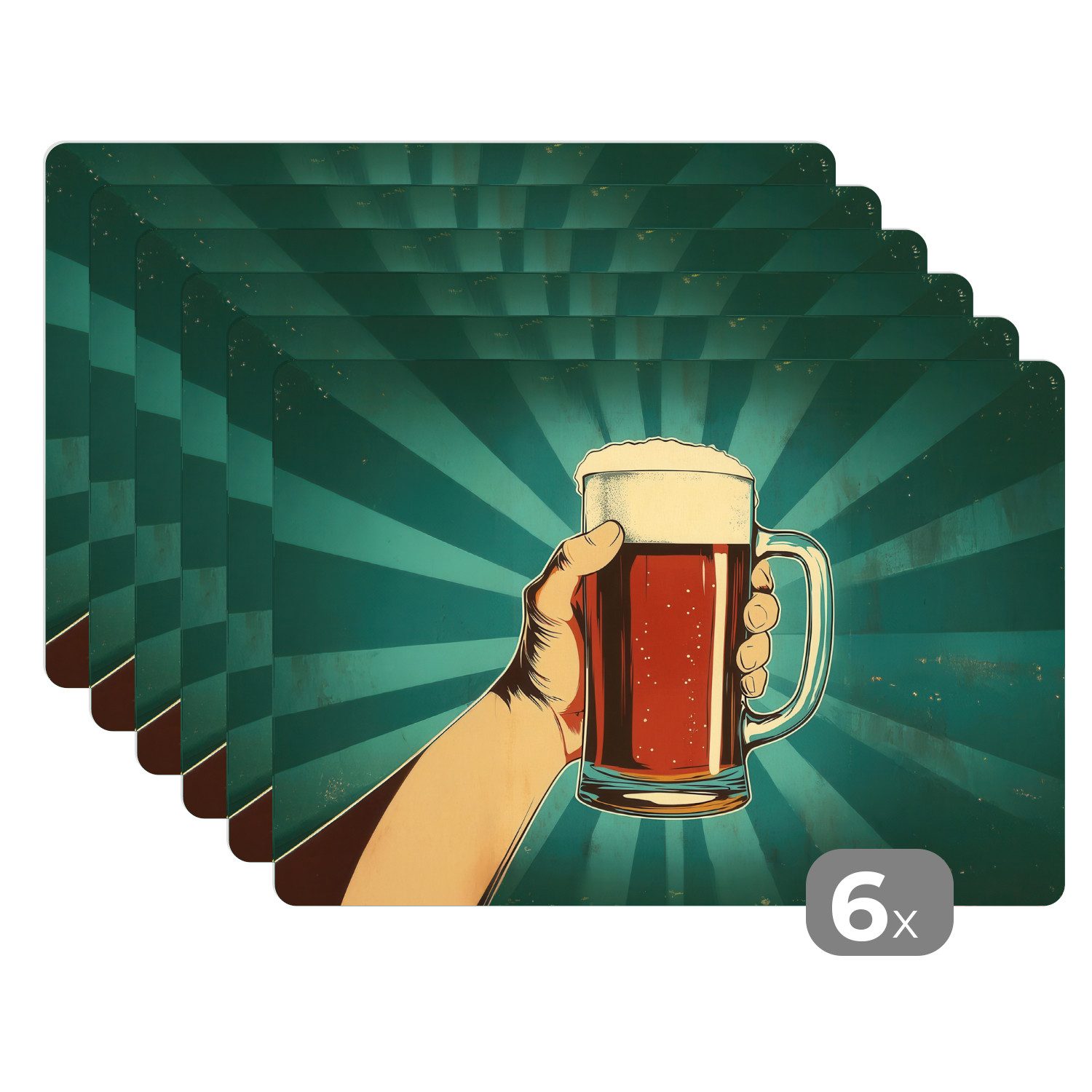 MuchoWow Platzset Bierglas - Schaumstoff - günstig online kaufen