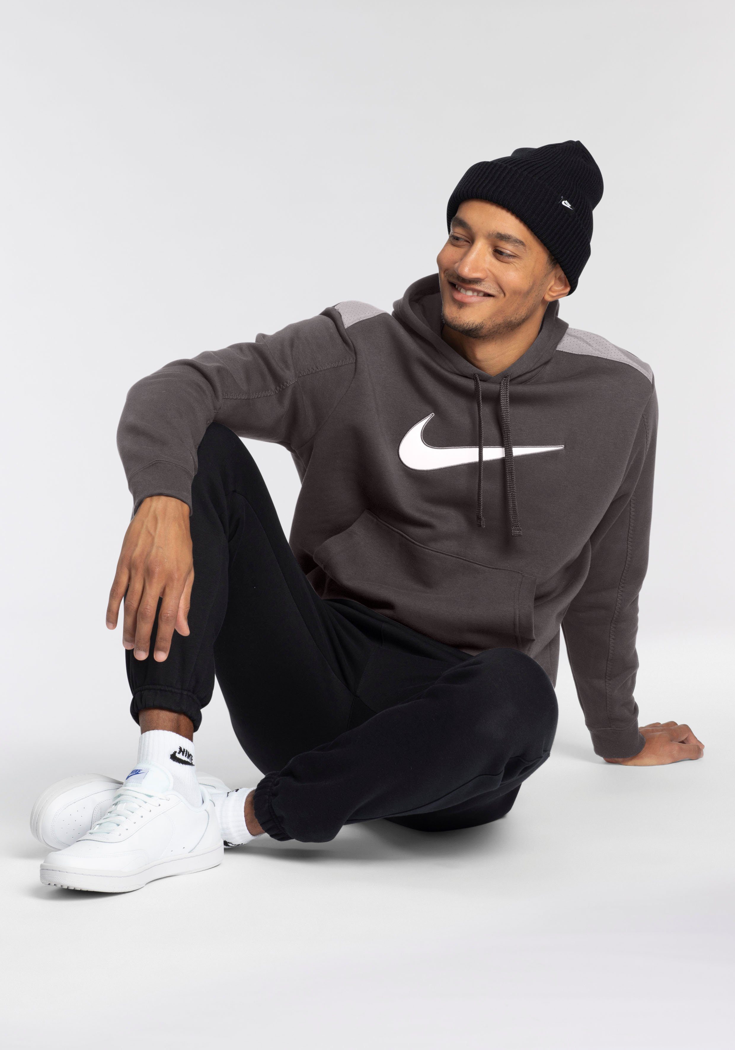 FLC Sportswear HOODIE Nike BLACK/IRON NSW Kapuzensweatshirt SP GREY BB M