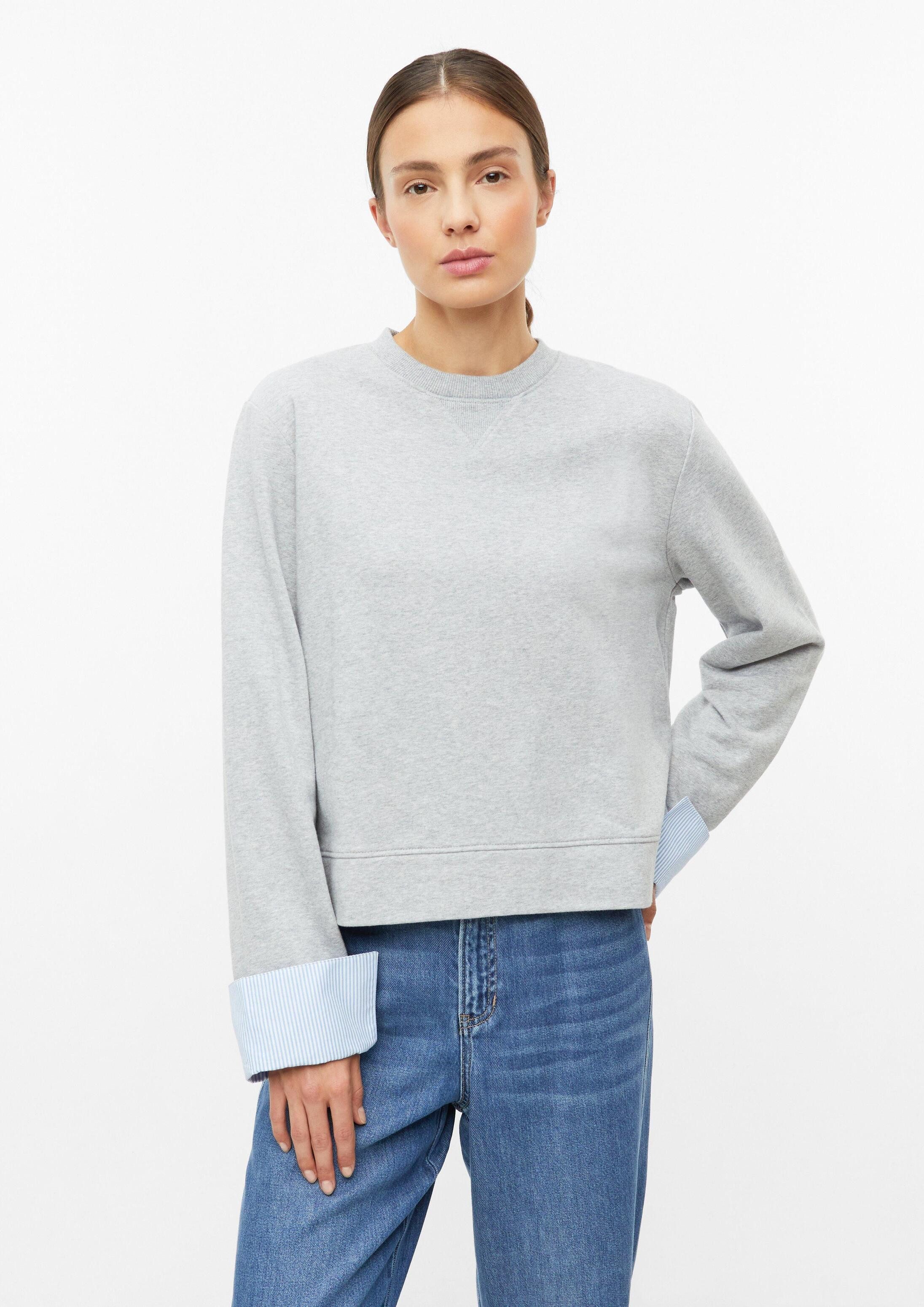 s.Oliver Sweatshirt Sweatshirt Sweatshirt mit abnehmbaren Manschetten