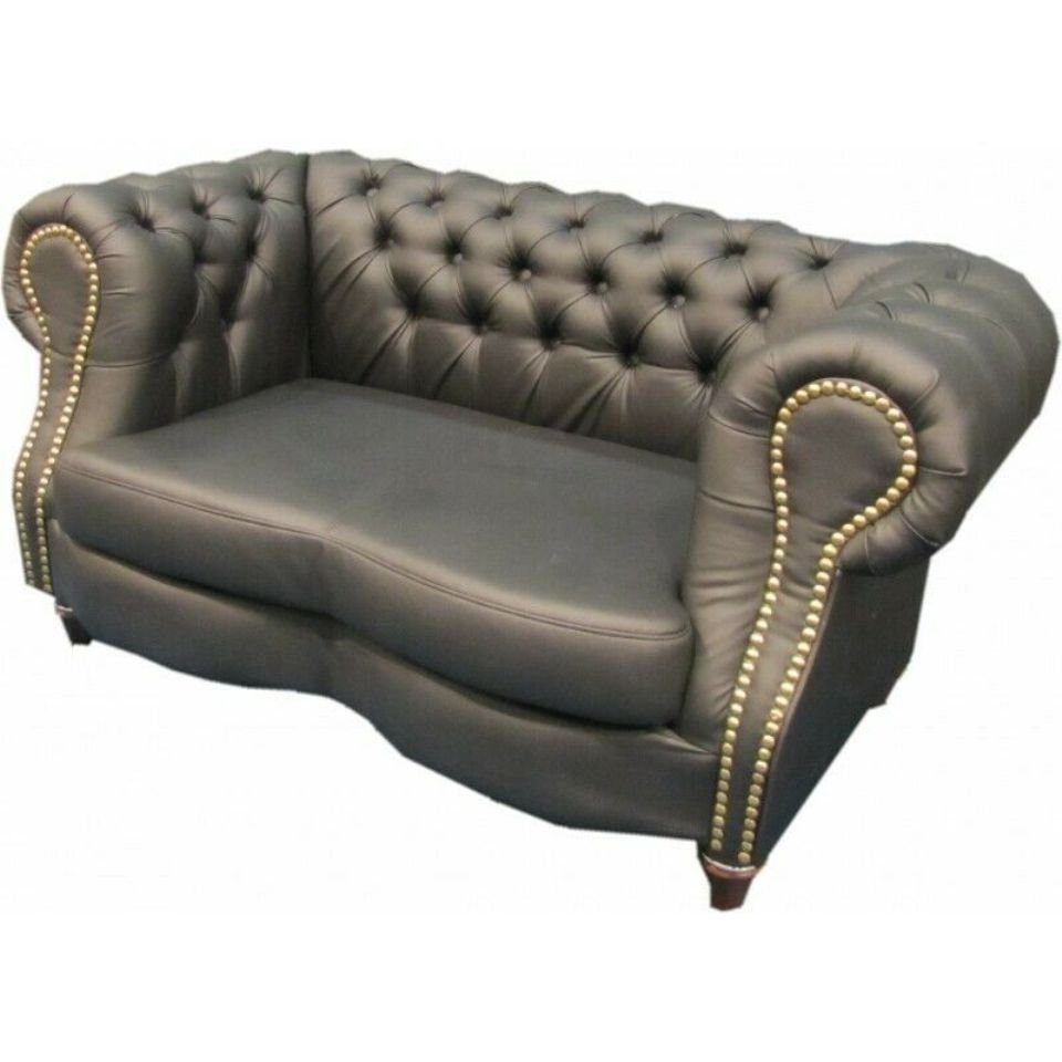 JVmoebel Sofa Luxuriöser Made in Klassischer Couch 2-Sitzer Stilvoll, Chesterfield Europe 2-er