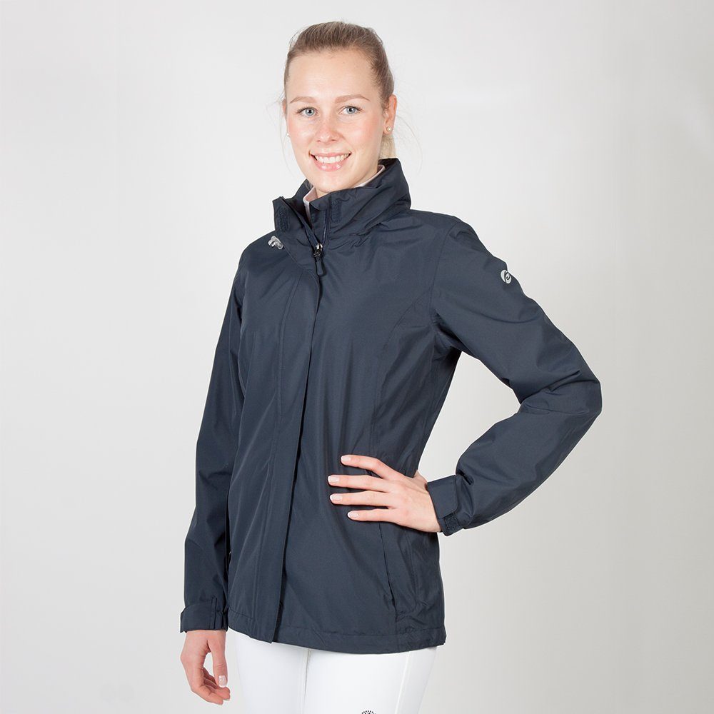 PFIFF Funktionsjacke Damen "Emily" einrollbare Funktionsjacke Ganzjahresjacke, dunkelblau Kapzue