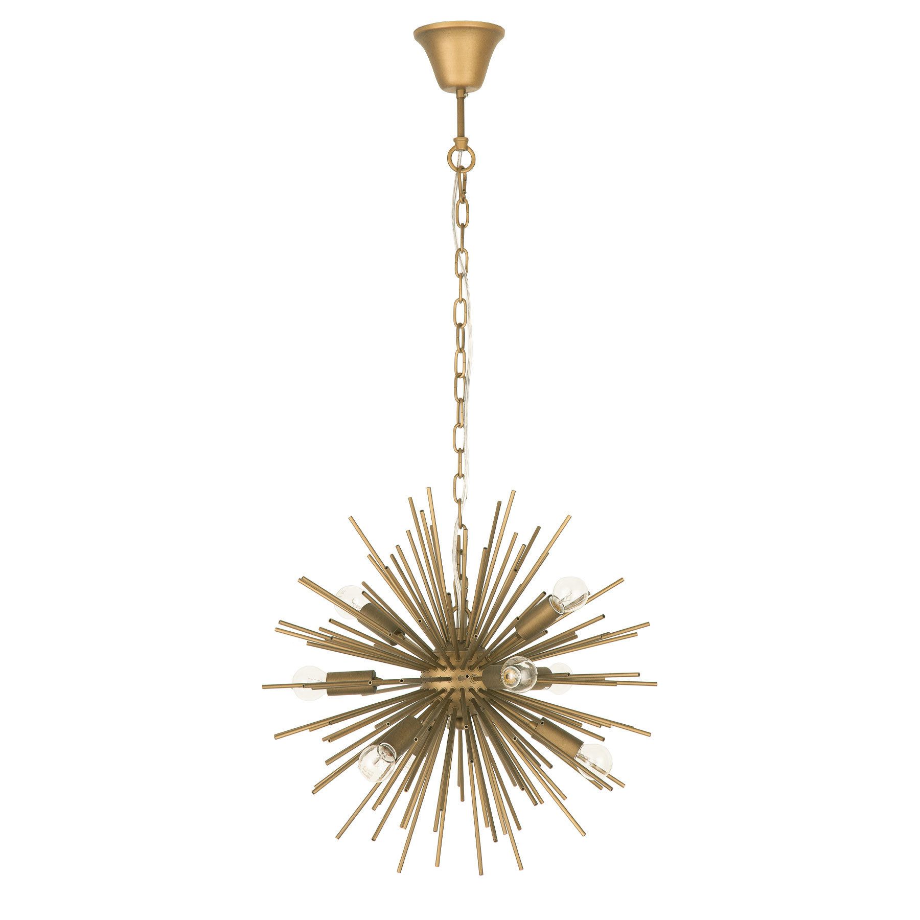riess-ambiente Hängeleuchte SUNLIGHT 50cm matt gold, günstig online kaufen