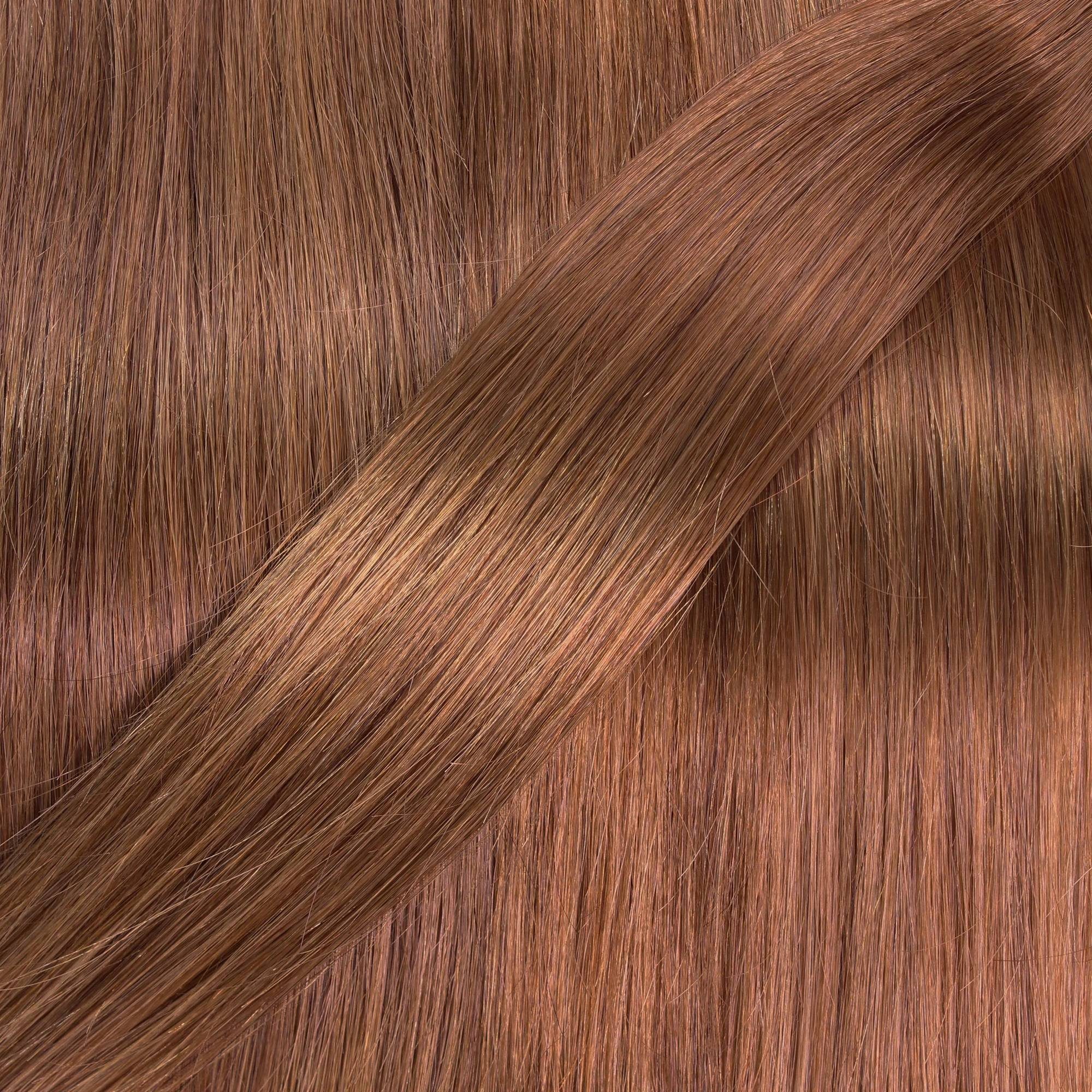 Natur-Gold Echthaar-Extension 40cm #8/03 gewellt Bondings Hellblond Premium hair2heart