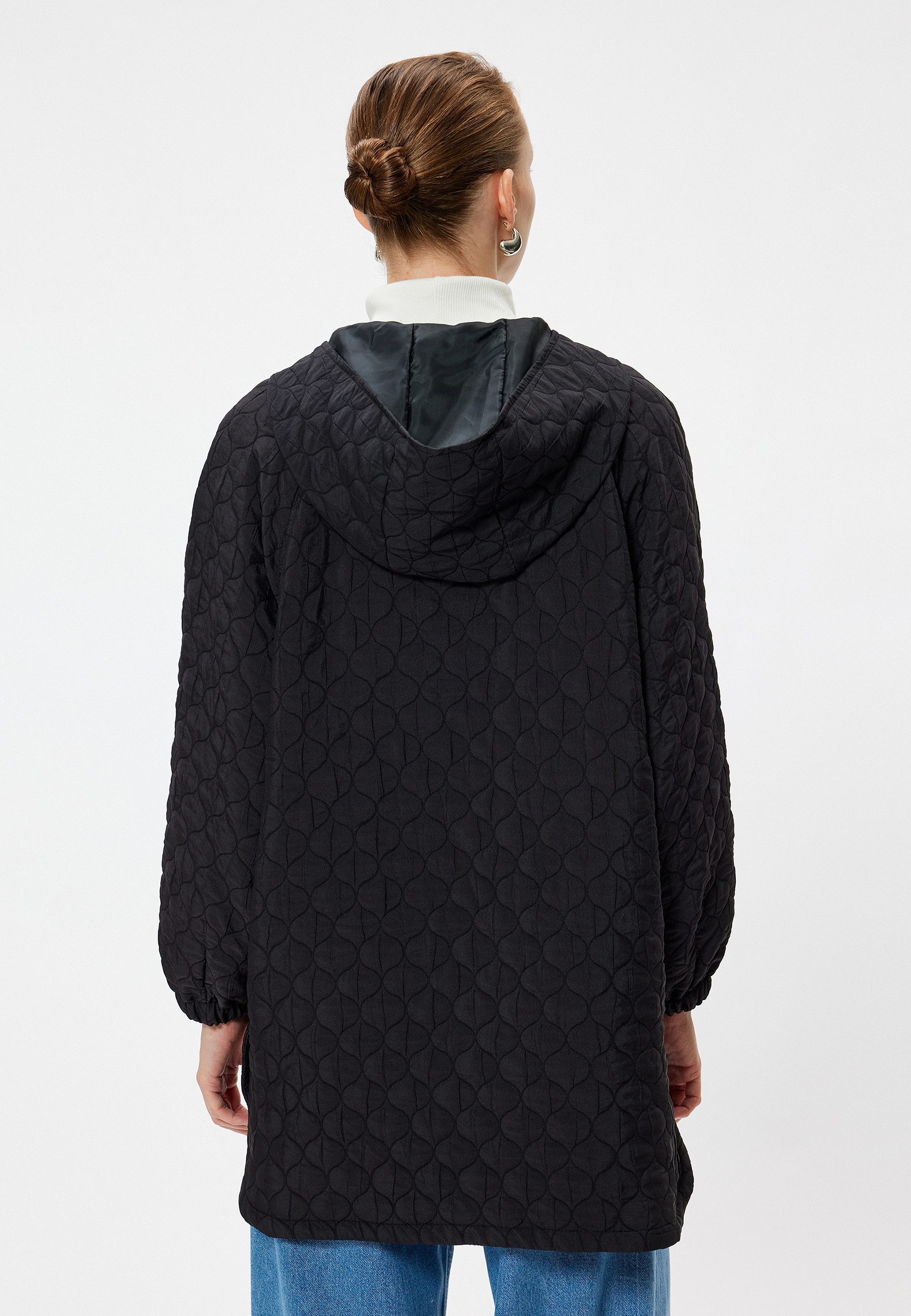 Koton Regenmantel Oversize Mit Druckknopfdetail Regenmantel