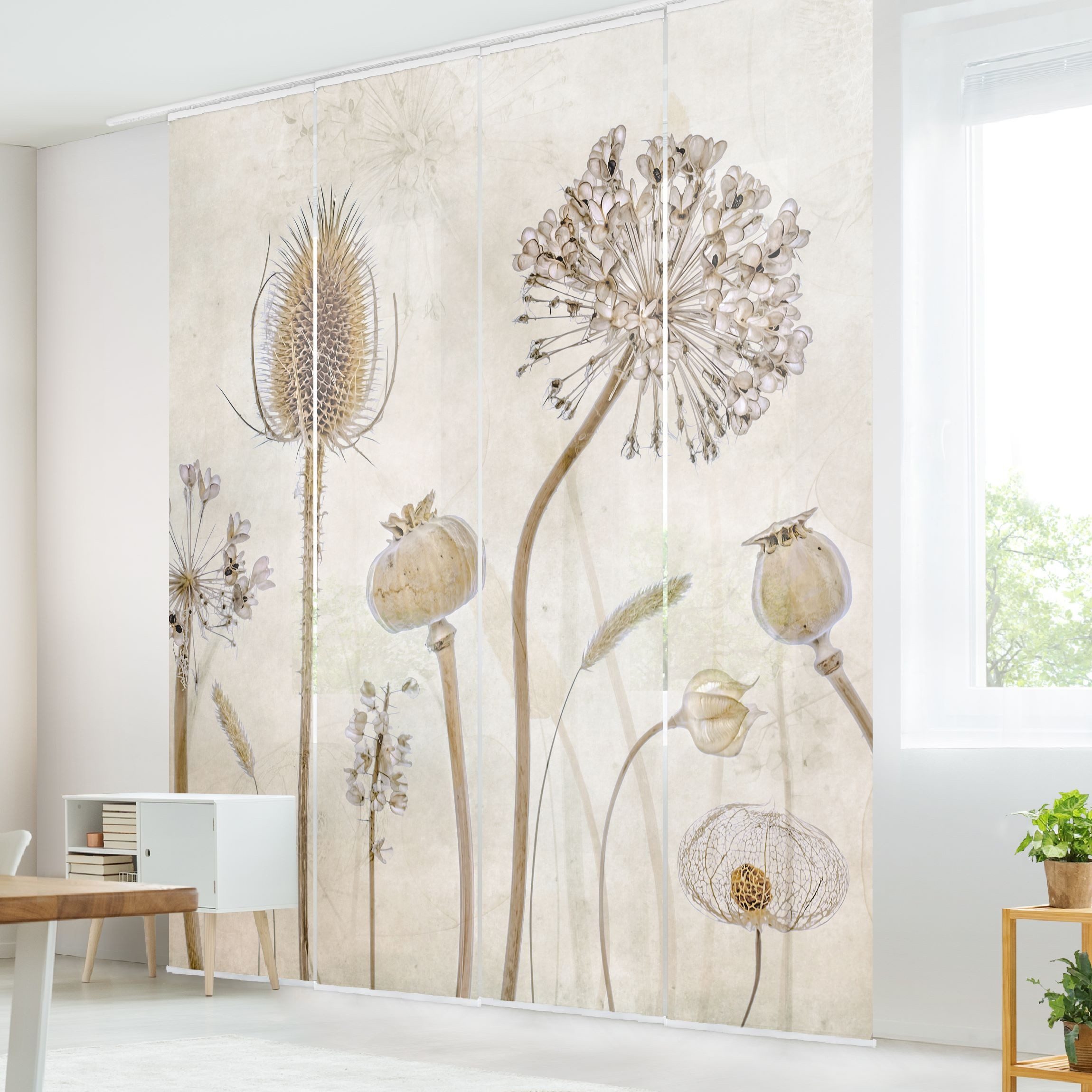 Bilderdepot24 Schiebegardine modern Flächenvorhang blickdicht Growing günstig online kaufen