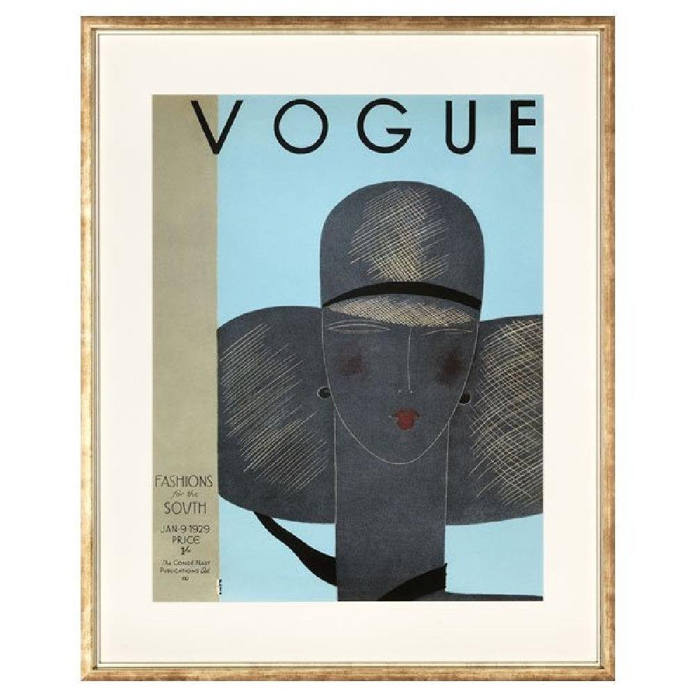 Ablo-Blommaert Wanddekoobjekt Vogue Cover Januar 1929 (65x80cm)