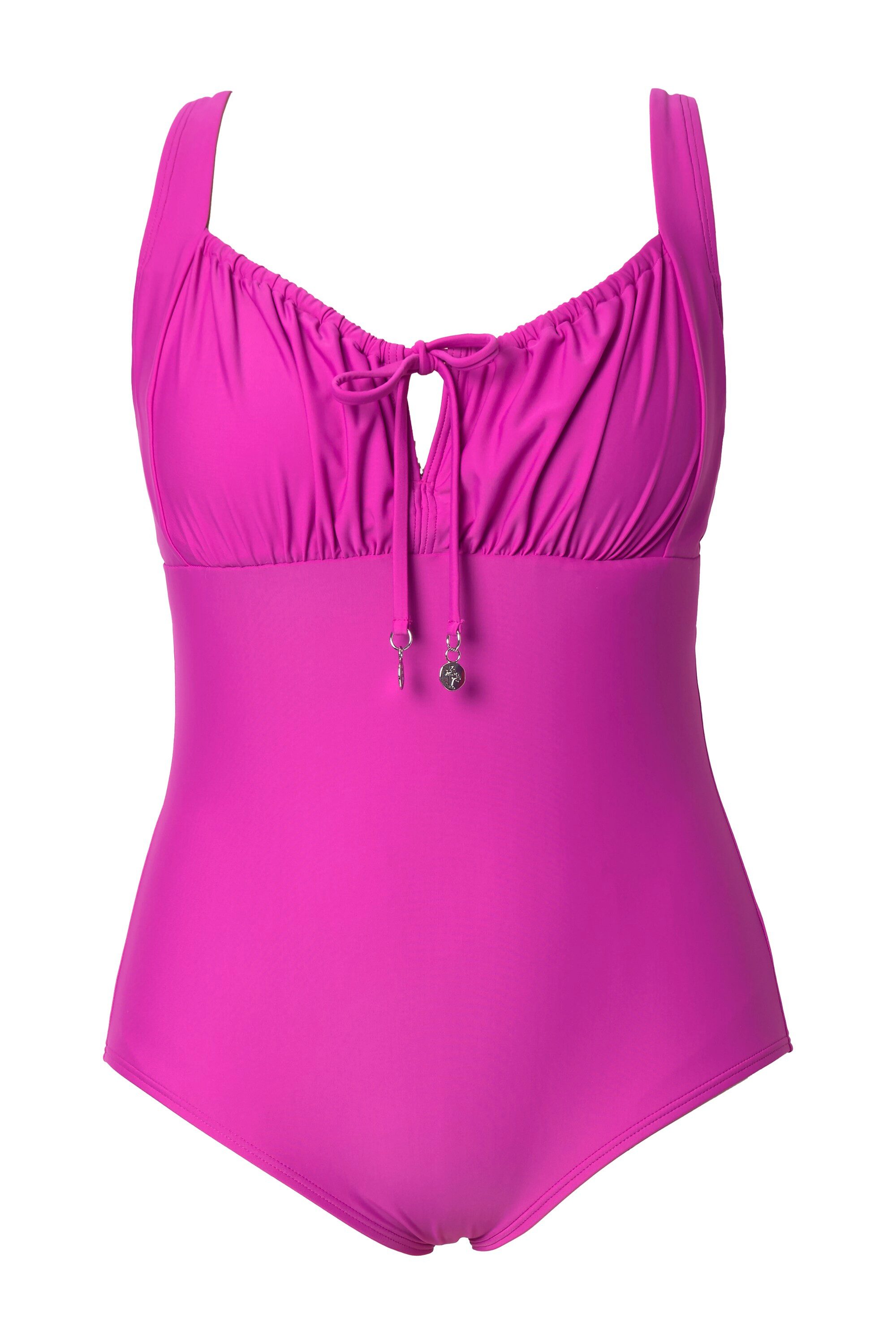 Ulla Popken Badeanzug Badeanzug Raffung Bügel günstig online kaufen