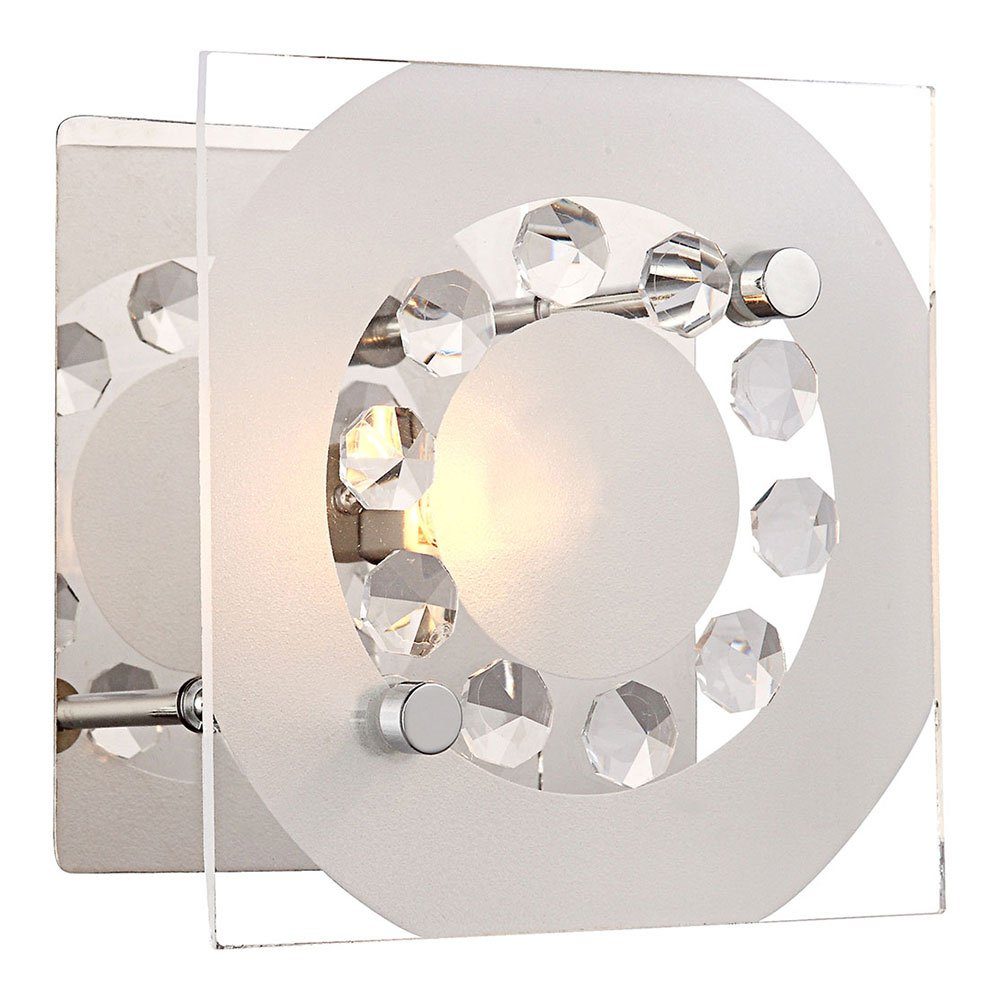 Wandleuchte, Wohnzimmerleuchte Glas Kristallleuchte etc-shop inklusive, Leuchtmittel Wandleuchte LED Wandlampe nicht