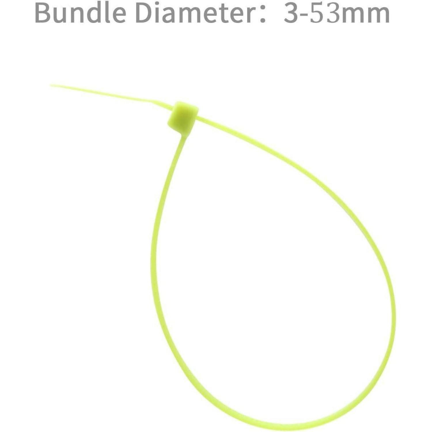 LuxusKollektion Kabelbinder Kabelbinder 1000 Stück selbstsichernd 200mm x 4.8mm Apfelgrün