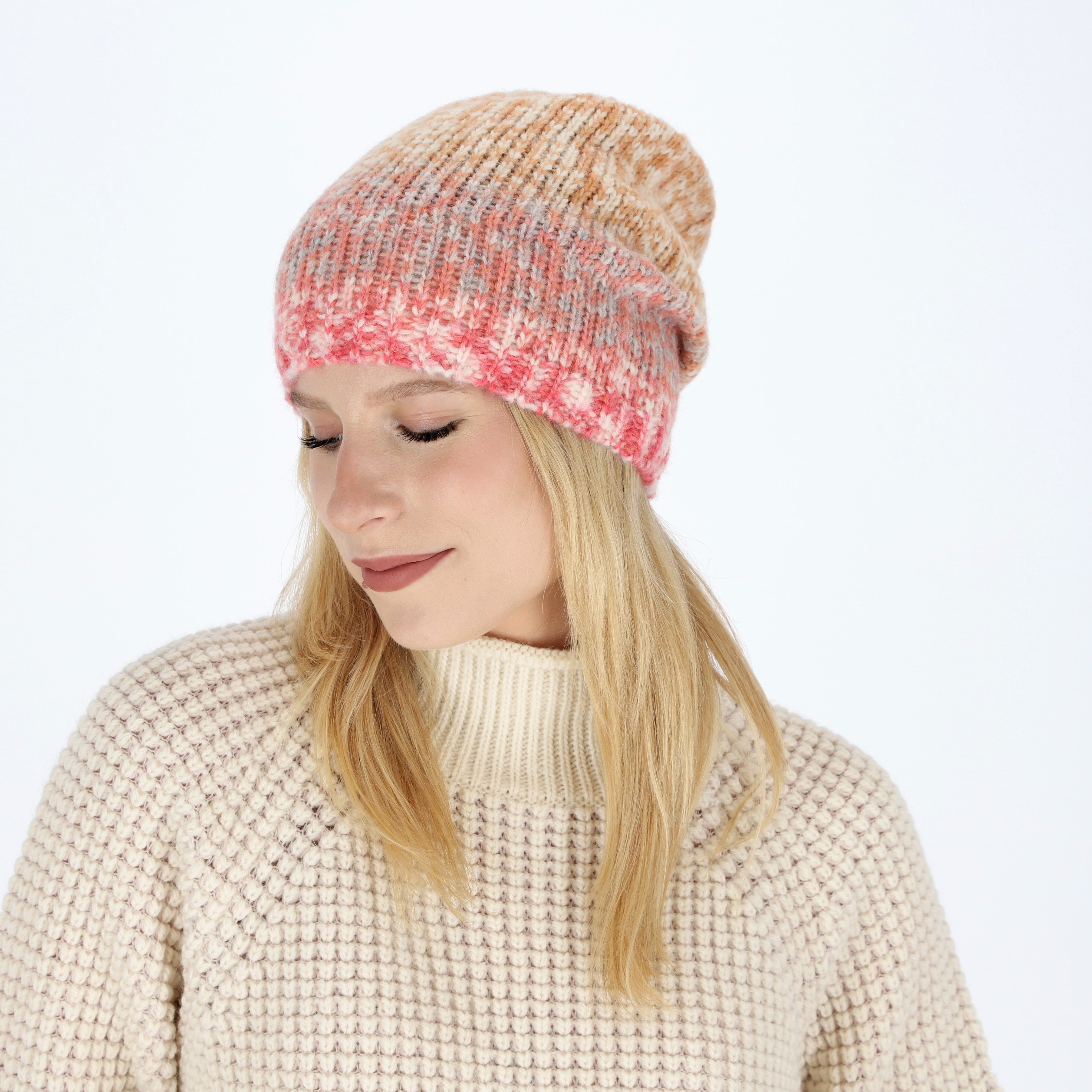Strickmütze Beanie multicolor
