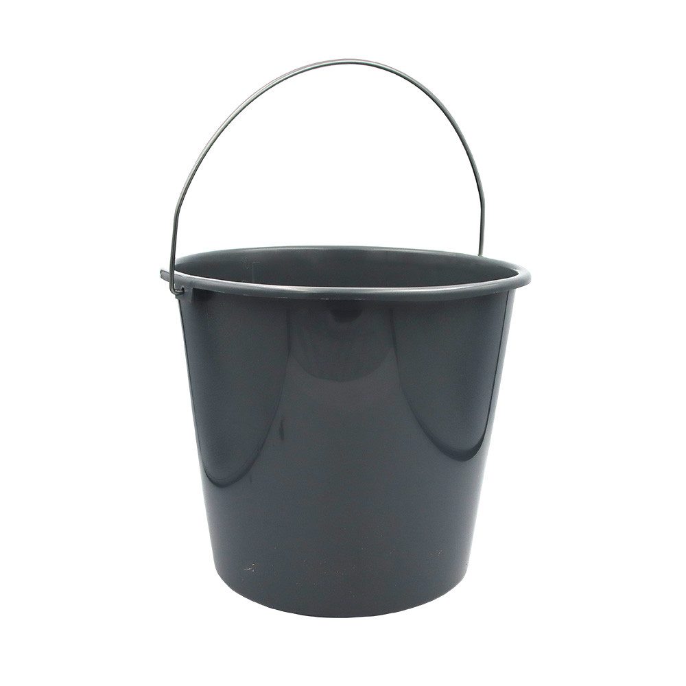 KesTek Ведро для очистки Haushaltseimer mit Metallbügel anthrazit 10 Liter HEM10A
