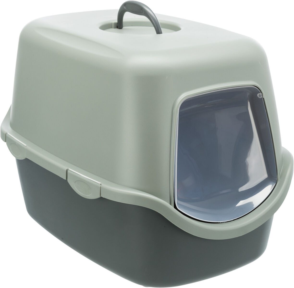 Katzentoilette Katzentoilette Vico - anthrazit/grau-grün - 40 × 40 × 56 cm