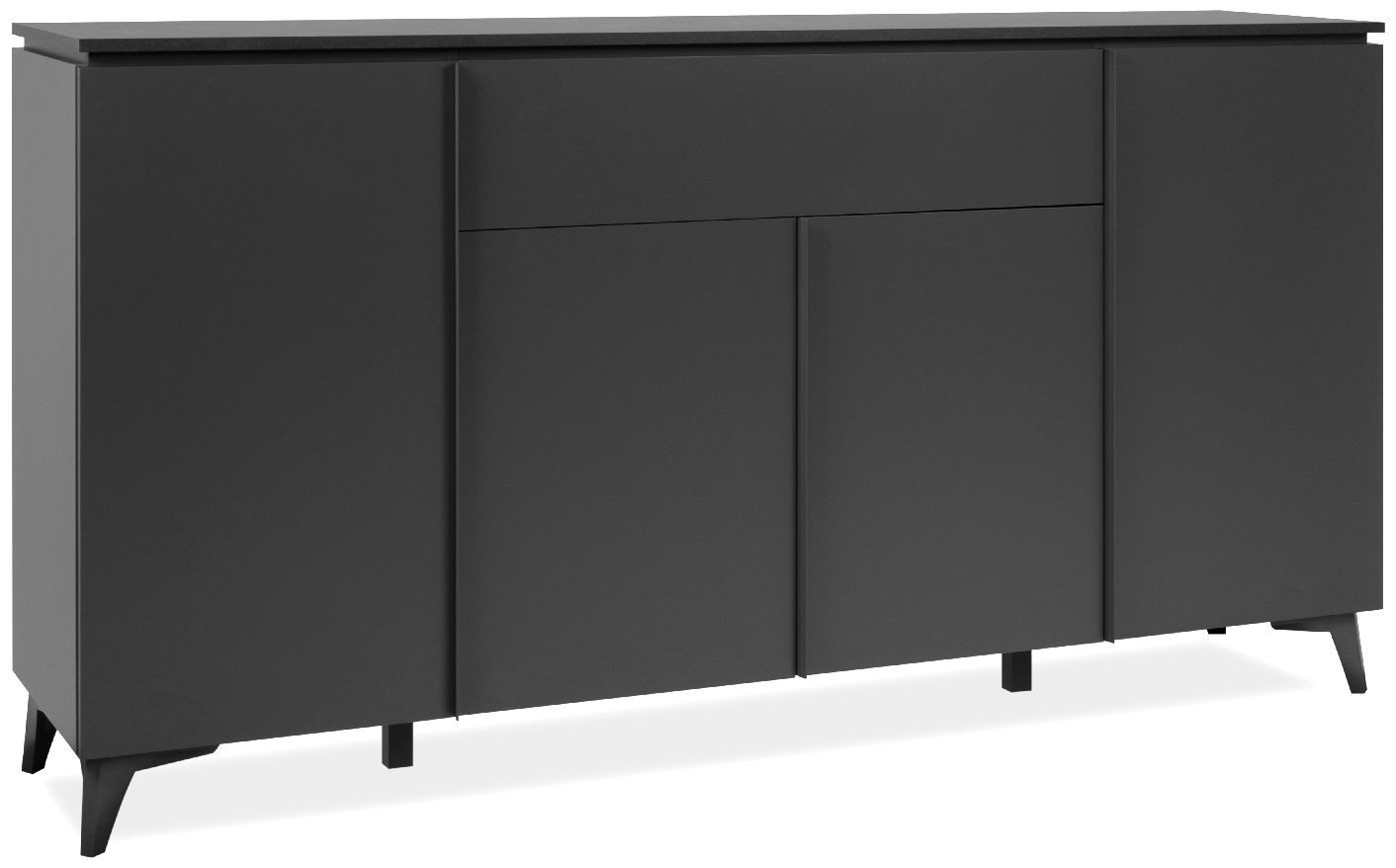 Finori Sideboard Bertrix 51A, Schiefer dunkel, anthrazit, Modern, MADE IN GERMANY, 177 x 92 x 40 cm
