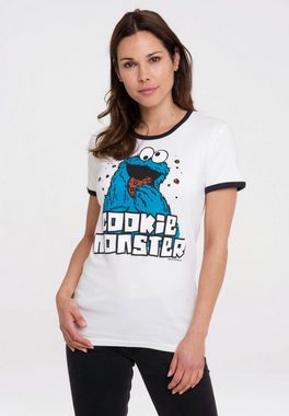 LOGOSHIRT T-Shirt Sesamstrasse - Krümelmonster mit lizenziertem Print