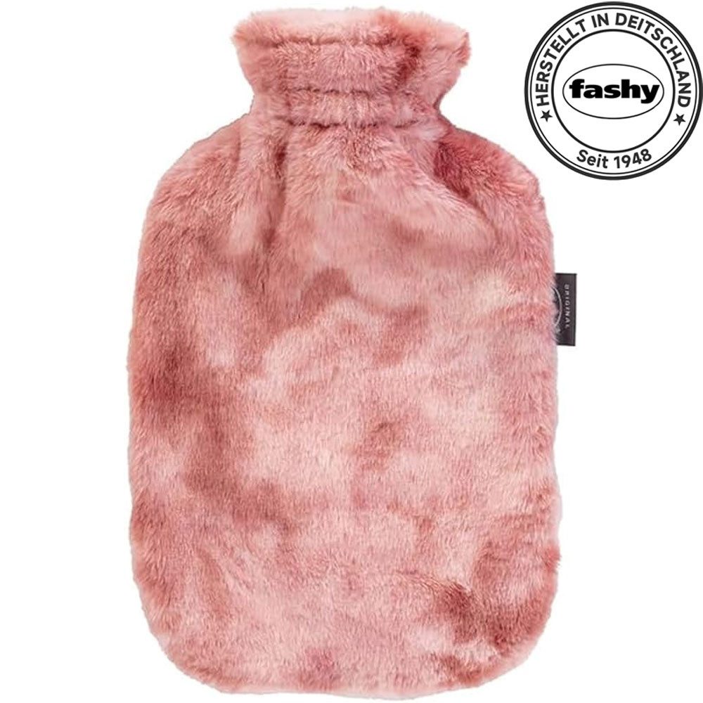 Fashy Wärmflasche Fahsy Wärmflasche mit flauschigem Plüschbezug