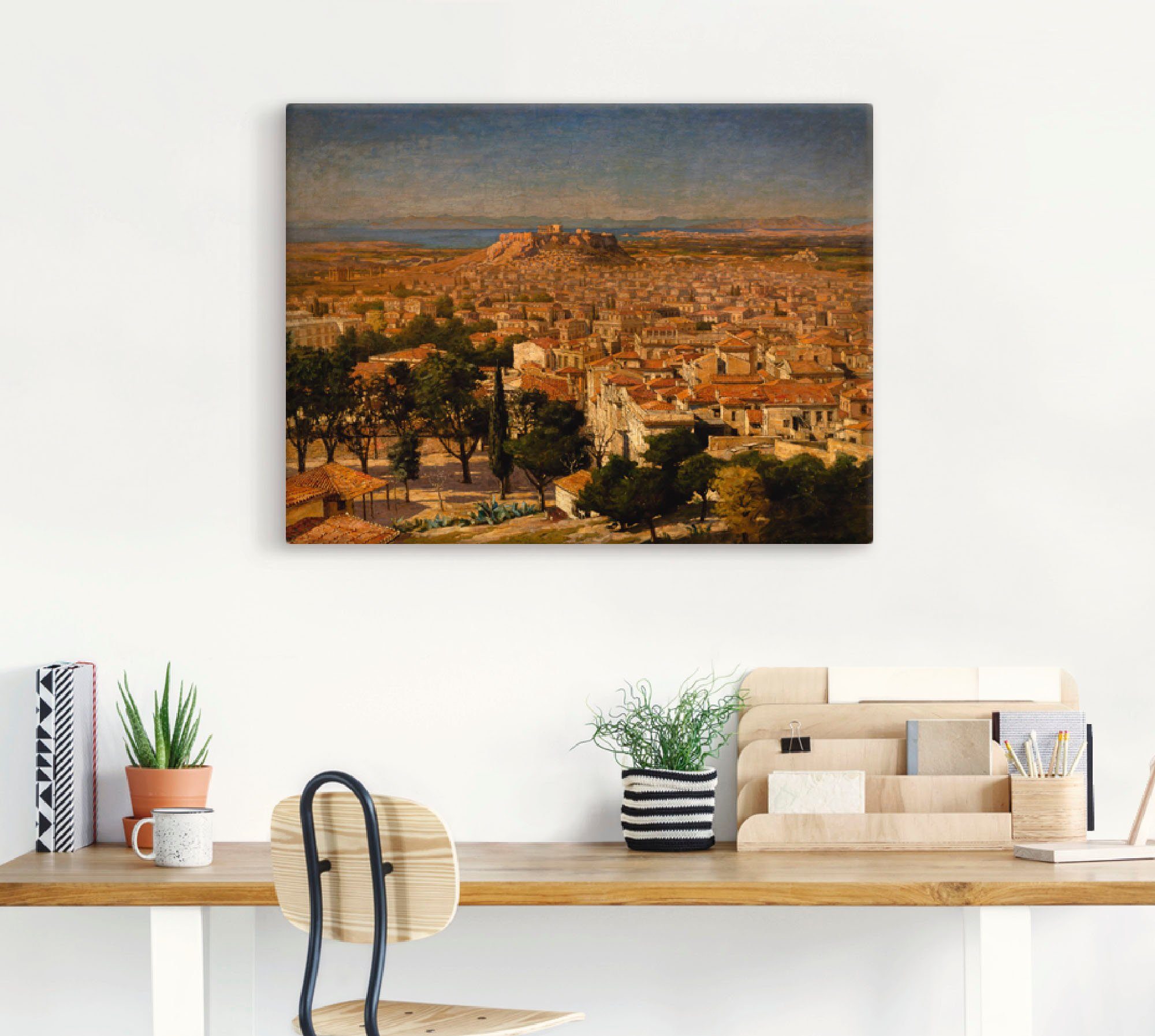 versch. oder Leinwandbild, (1 Wandbild als Wandaufkleber auf Größen Griechenland St), der in mit Blick Artland Poster Akropolis., Athen