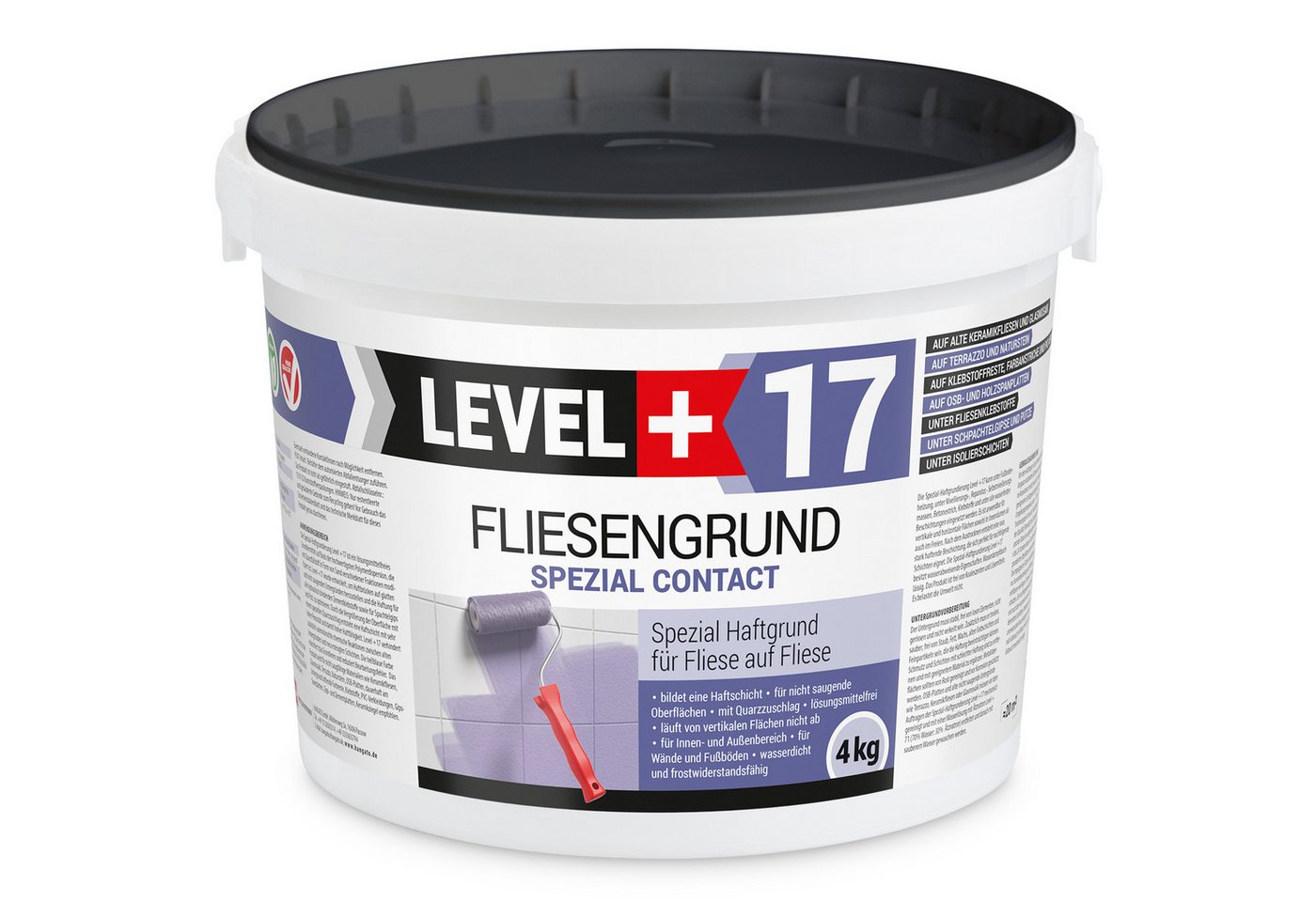 Level+ Haftgrund Fliesengrund Haftgrund Quarzgrund Fliesengrundierung L+17 - 4KG