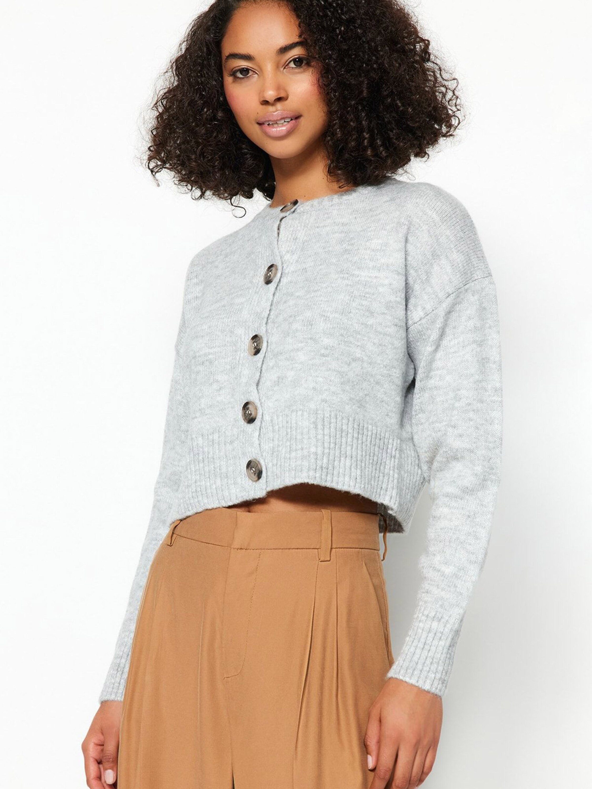 Trendyol Strickjacke (1-tlg) Plain/ohne Details günstig online kaufen