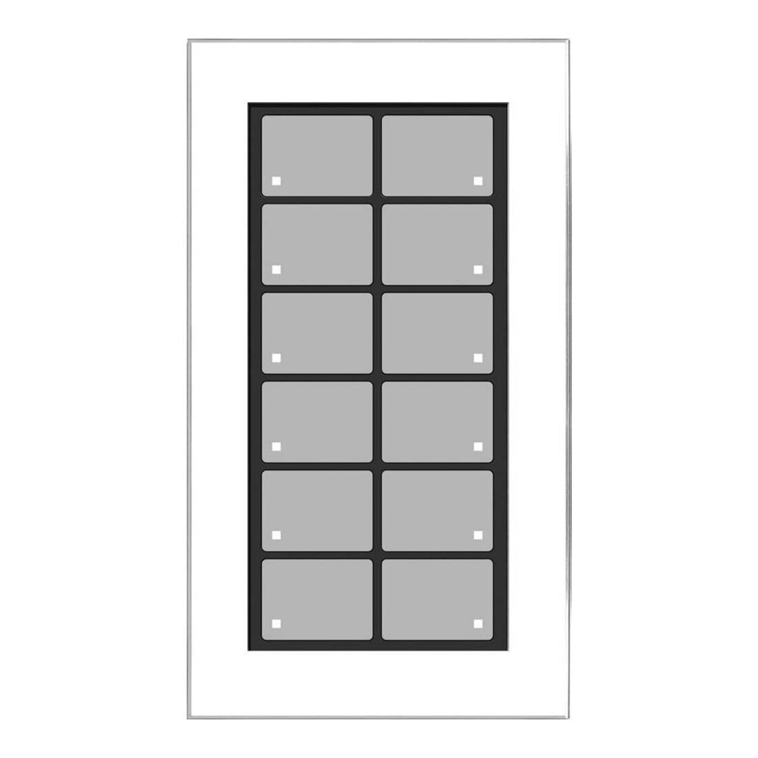 LCN Messschieber Issendorff Glas-Tastenfeld weiß m. 12 Tasten LCN - GT12W