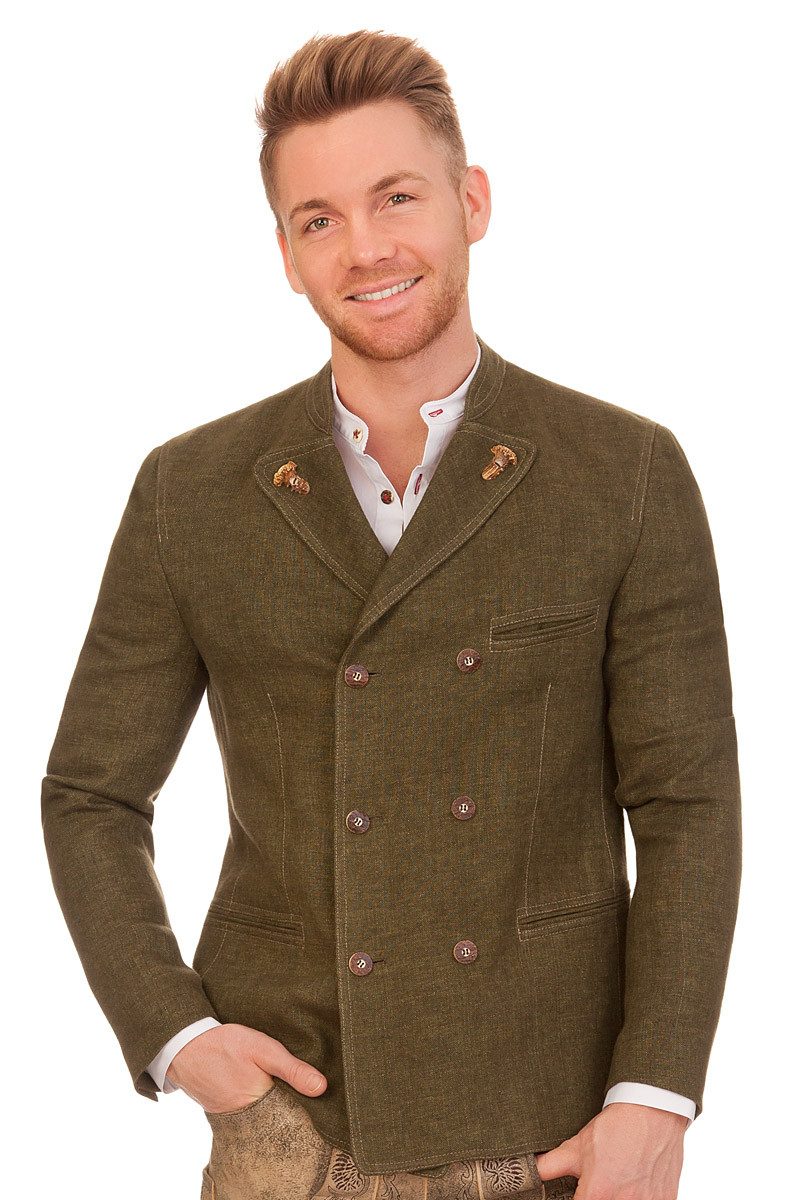 H. Moser Trachtenjanker Janker - KÖNIGSBRUNN - oliv