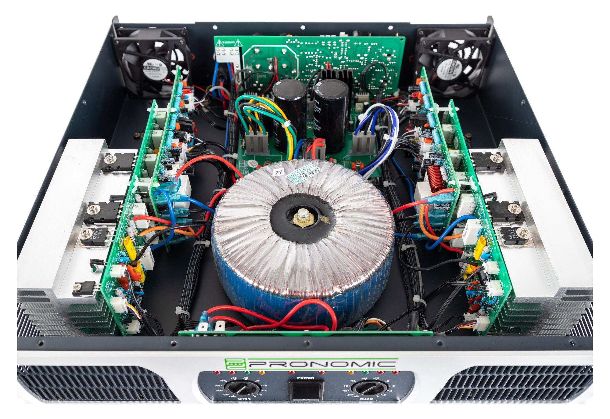 2 W, Stereo-Leistungsverstärker an Schraubklemmen, 500 Watt Endstufe Pronomic Lautsprecher- 1000 Kanal TL-200 2x Kanäle: 2 Verstärker (Anzahl Ohm) mit