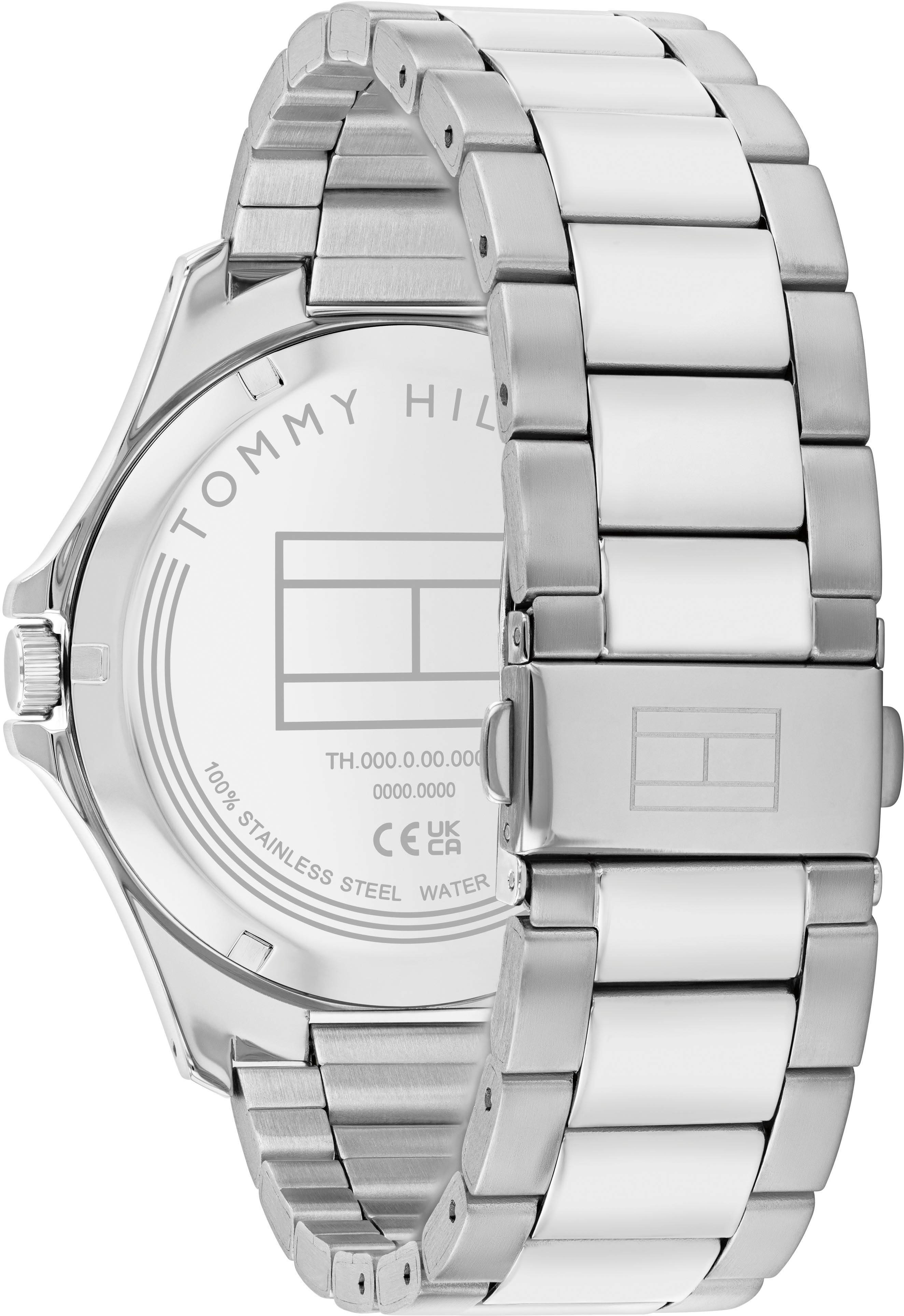 Tommy Hilfiger Quarzuhr BRUCE 1710672, Armbanduhr, Herrenuhr, Edelstahlarmband, analog