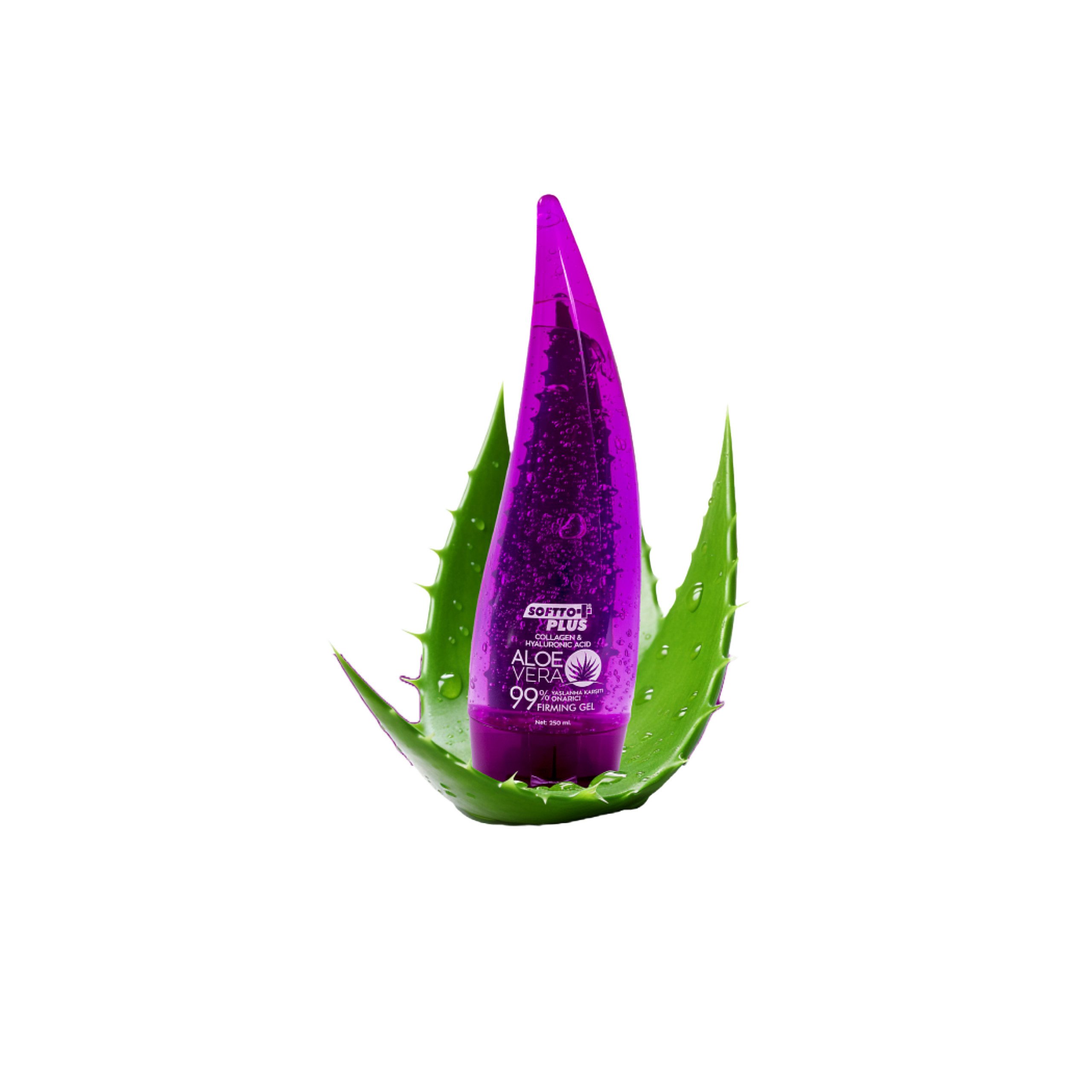 Softto Plus Feuchtigkeitsgel Softto+Plus Anti-Aging Aloe Vera Gel Collagen & Hyaluronic Acid