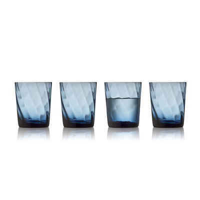 LYNGBY-GLAS Glas Vienna Blau, Glas, 4er Set