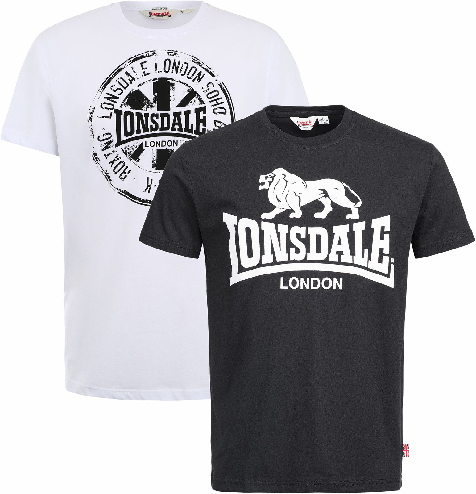 Lonsdale T-Shirt "DILDAWN", (Packung, 2 tlg., 2er-Pack), Doppelpack günstig online kaufen